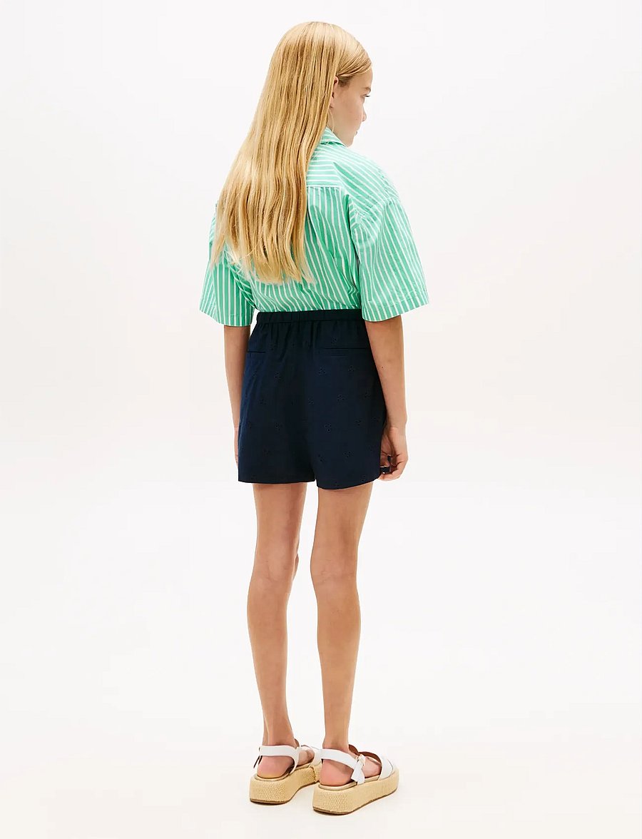Tommy Hilfiger - BRODERIE ANGLAISE SHORT - rennot shortsit - dark night navy - 2