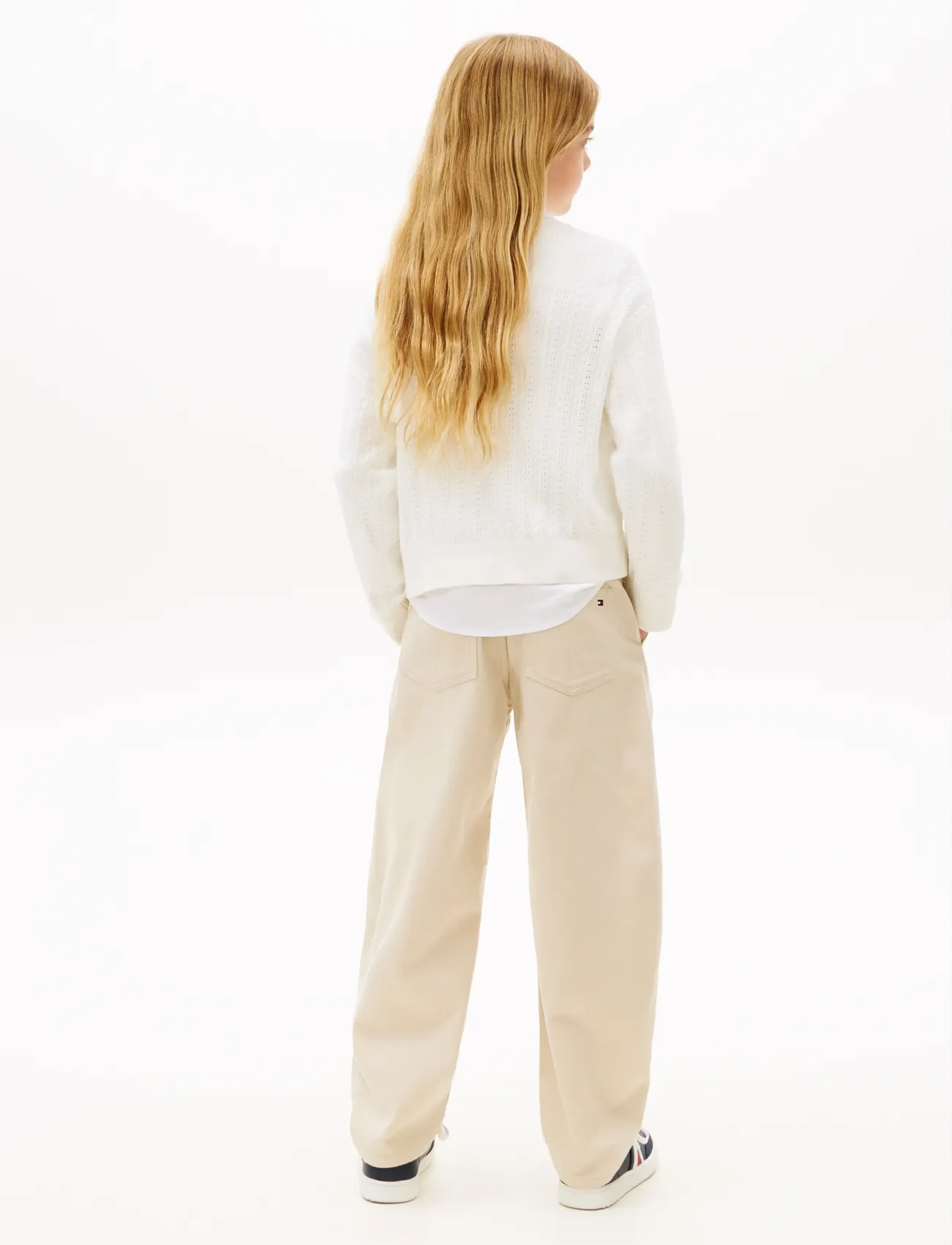 Tommy Hilfiger - POINTELLE CABLE SWEATER - pullover - ivory silk - 2