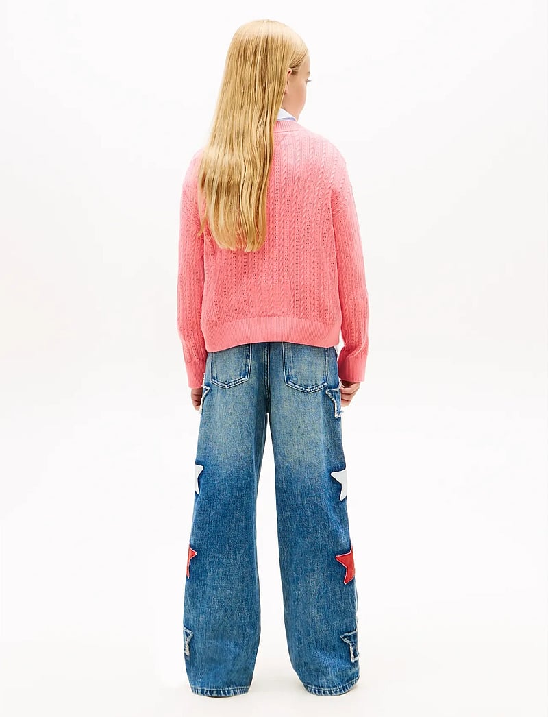 Tommy Hilfiger - POINTELLE CABLE SWEATER - pullover - tropical blush - 2