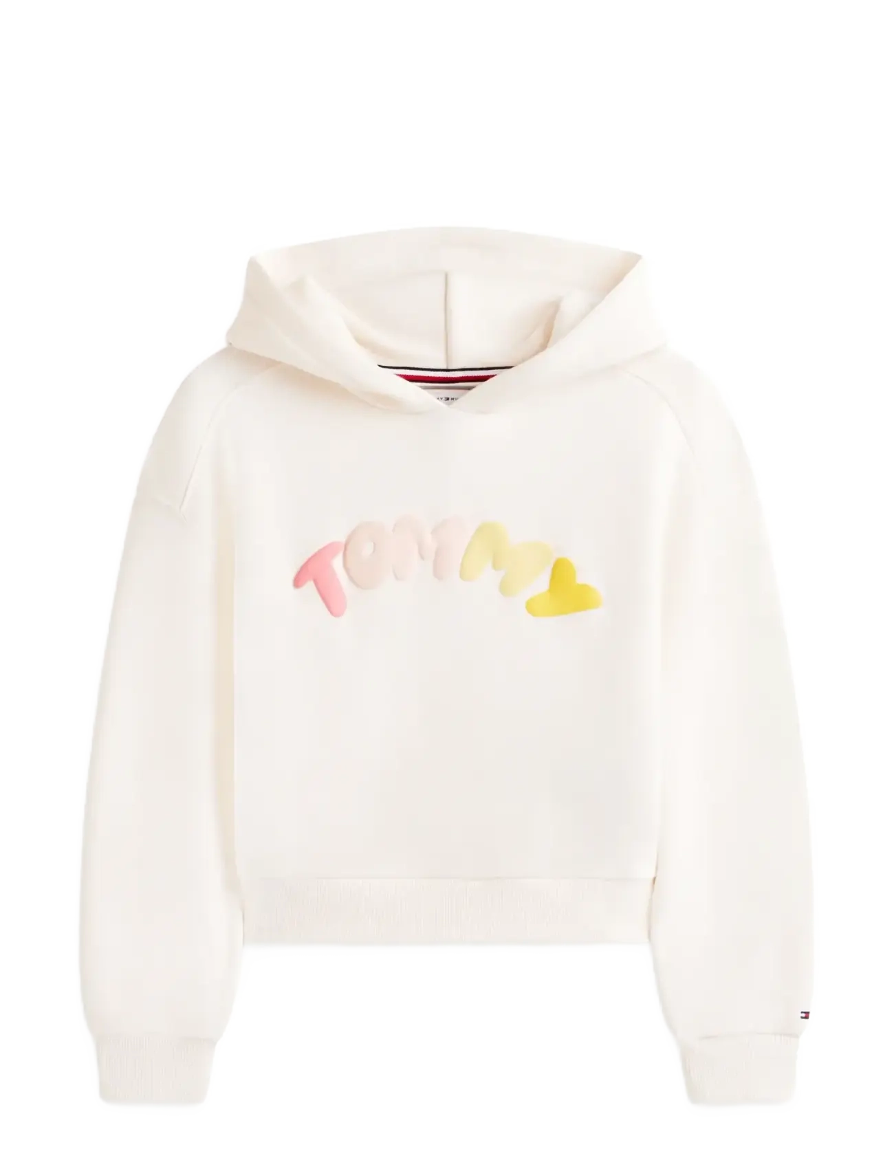 TOMMY HILFIGER Tommy Puff Print Hoodie Cream - 122 - Kinder