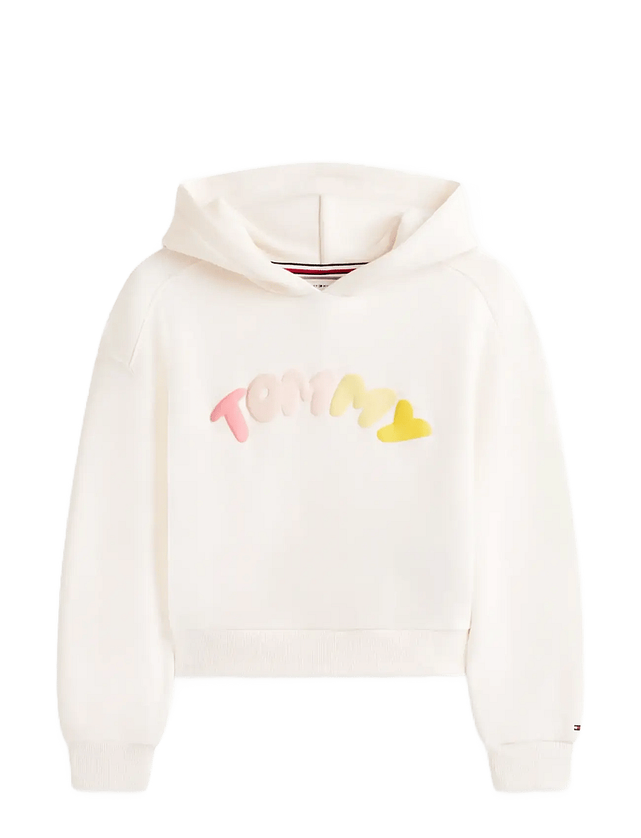 Tommy Hilfiger - TOMMY PUFF PRINT HOODIE - kapuzenpullover - ancient white - 1