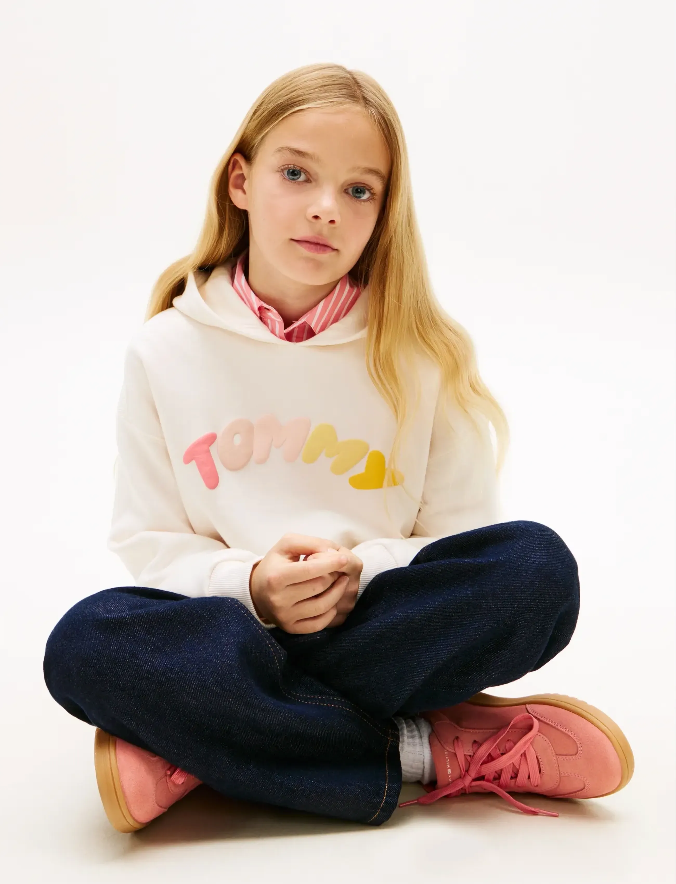 Tommy Hilfiger - TOMMY PUFF PRINT HOODIE - hettegensere - ancient white - 4