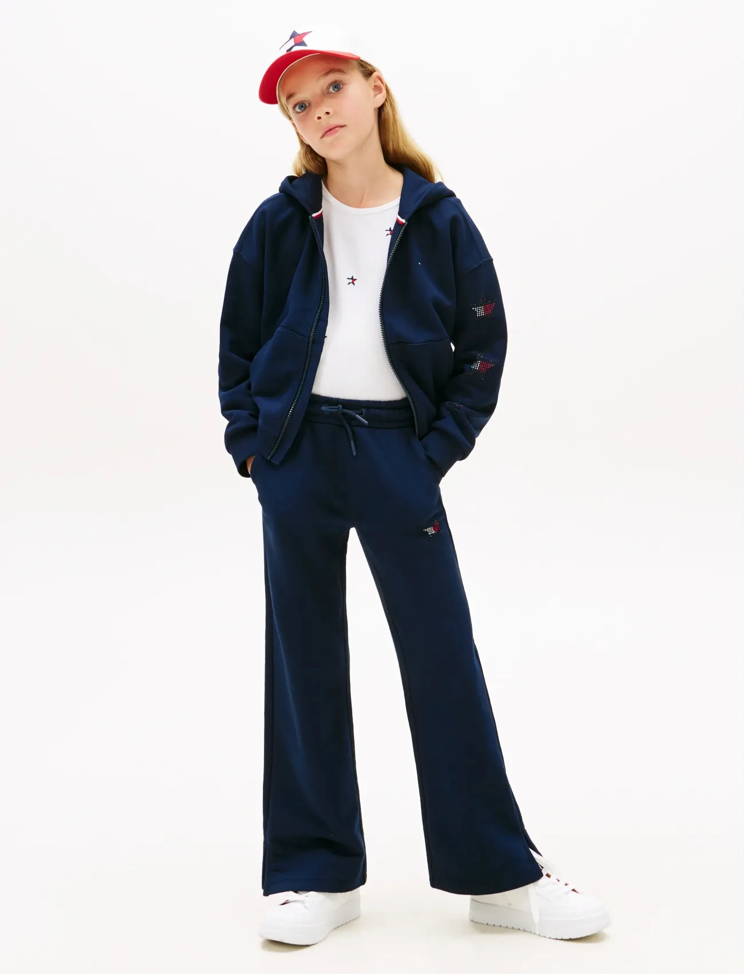 Tommy Hilfiger - STAR SWEATPANT - dressipüksid - dark night navy - 3