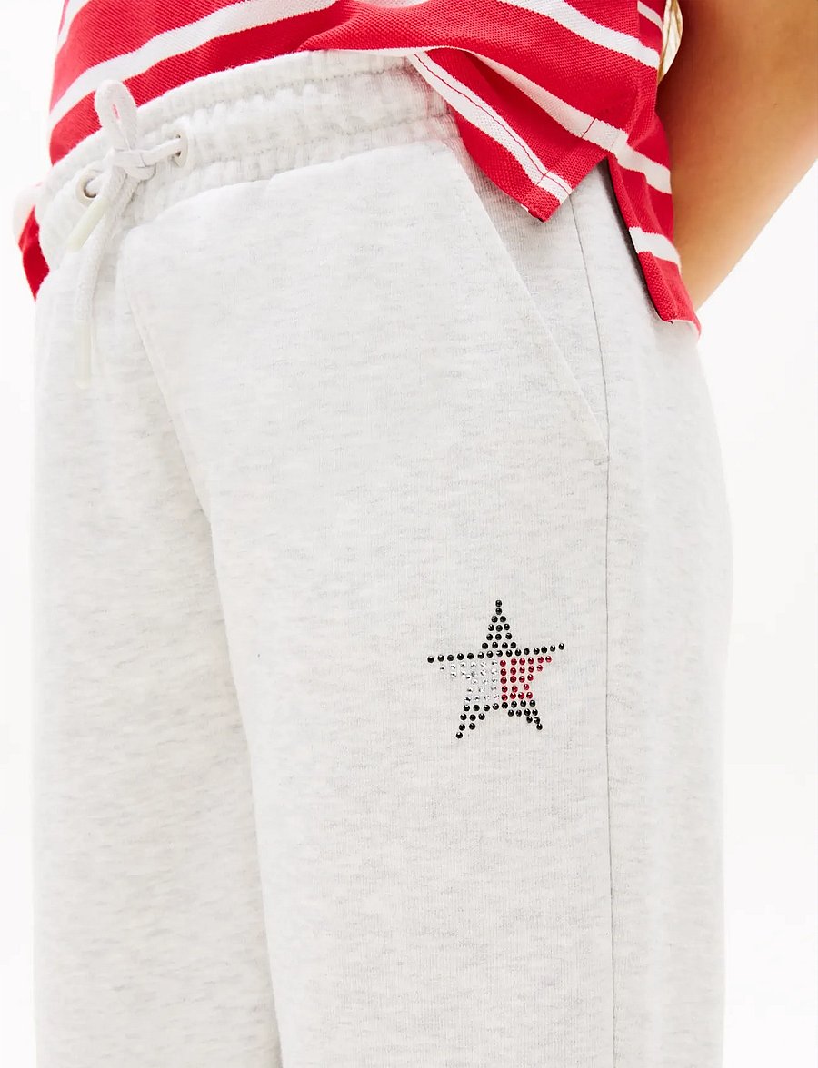 Tommy Hilfiger - STAR SWEATPANT - jogginghosen - light grey heather - 4