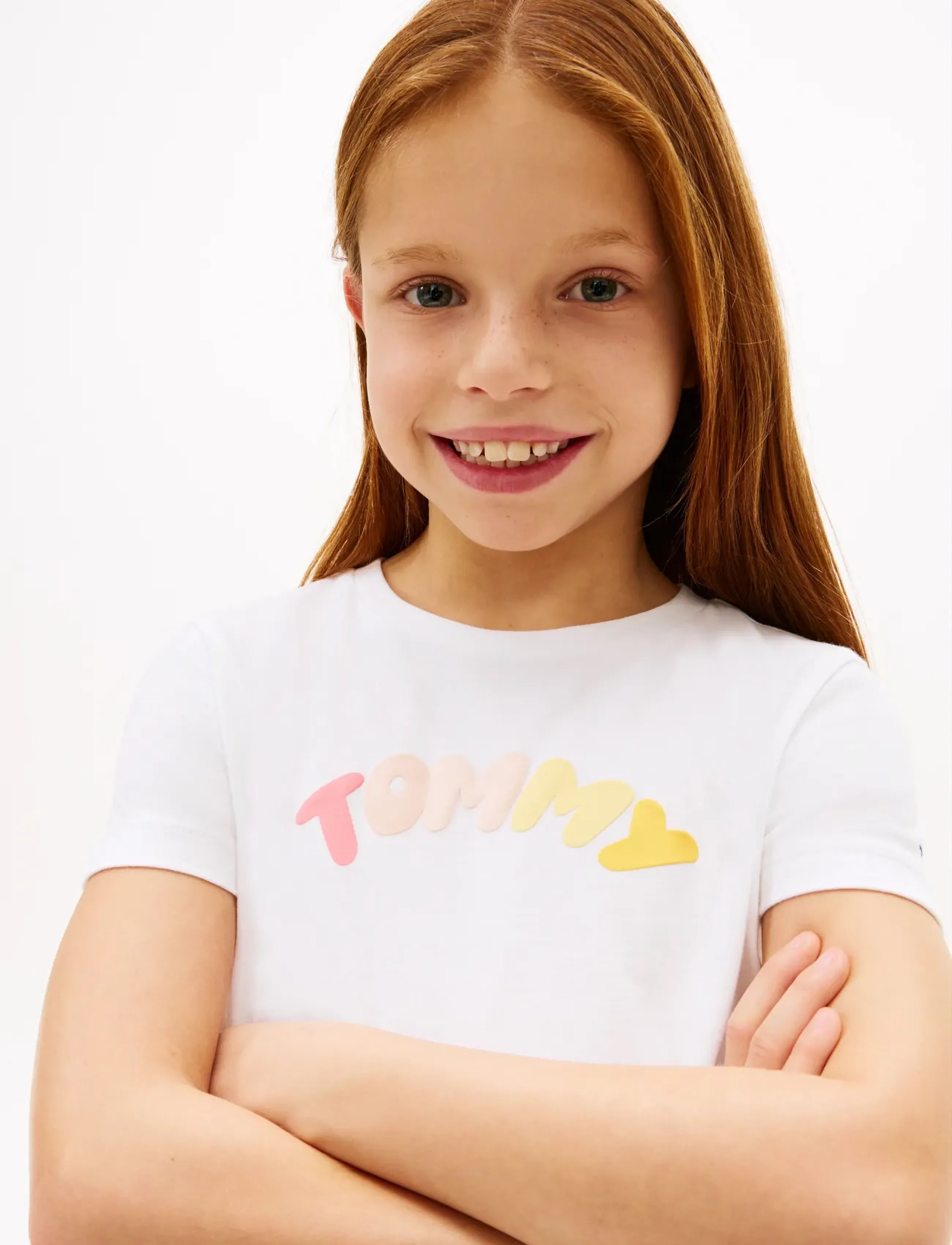 Tommy Hilfiger - TOMMY PUFF PRINT TEE SS - kortærmede t-shirts - white - 4