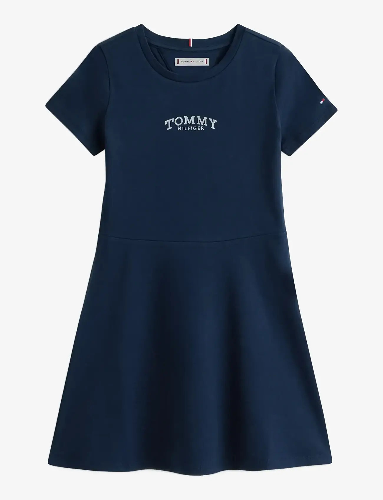 Tommy Hilfiger - SKATER DRESS SS - kurzärmelige freizeitkleider - dark night navy - 1