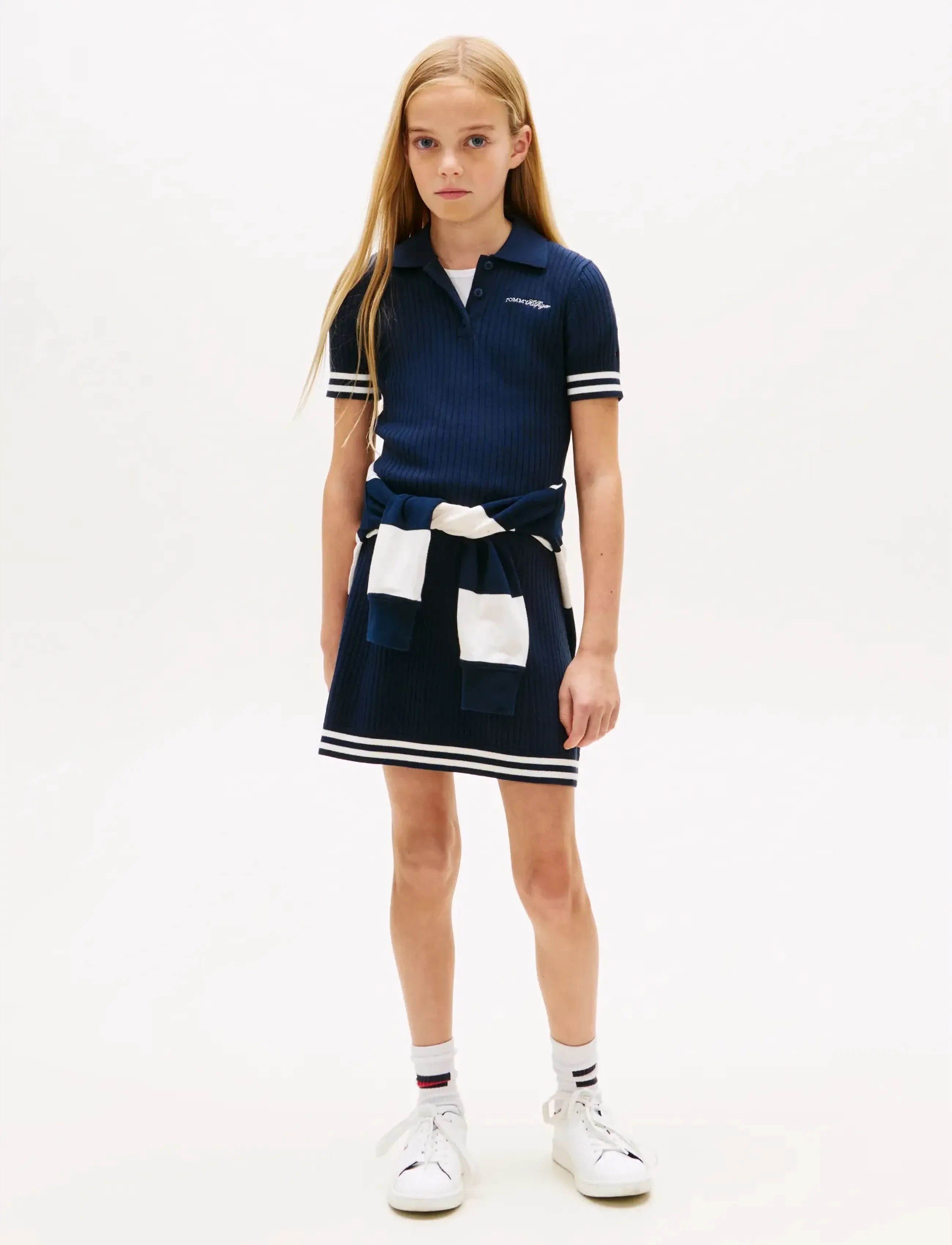 Tommy Hilfiger SWEATER DRESS SS - Tøj - DARK NIGHT NAVY / navy