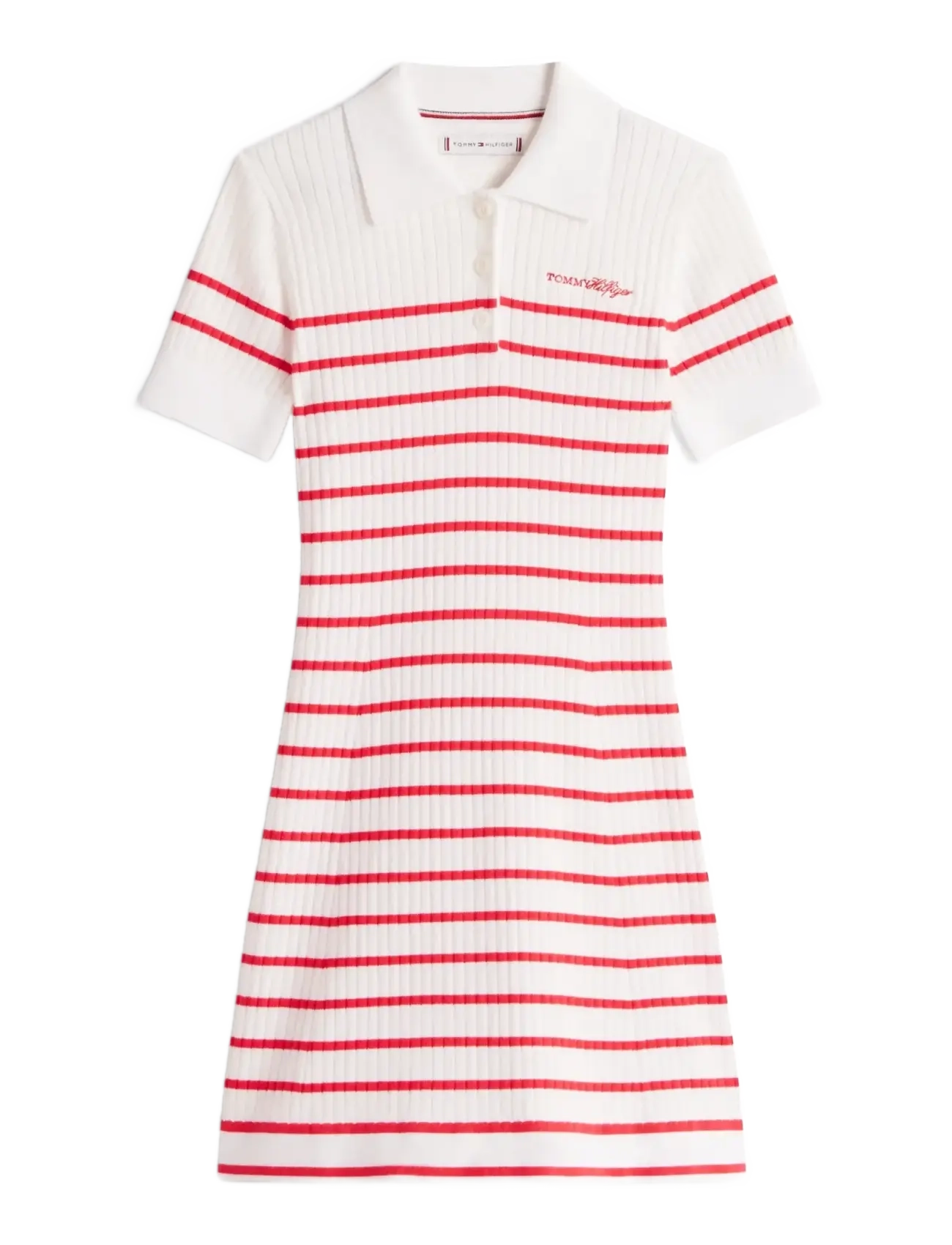 Tommy Hilfiger SWEATER DRESS SS - Kjoler & nederdele - RED ALERT / red