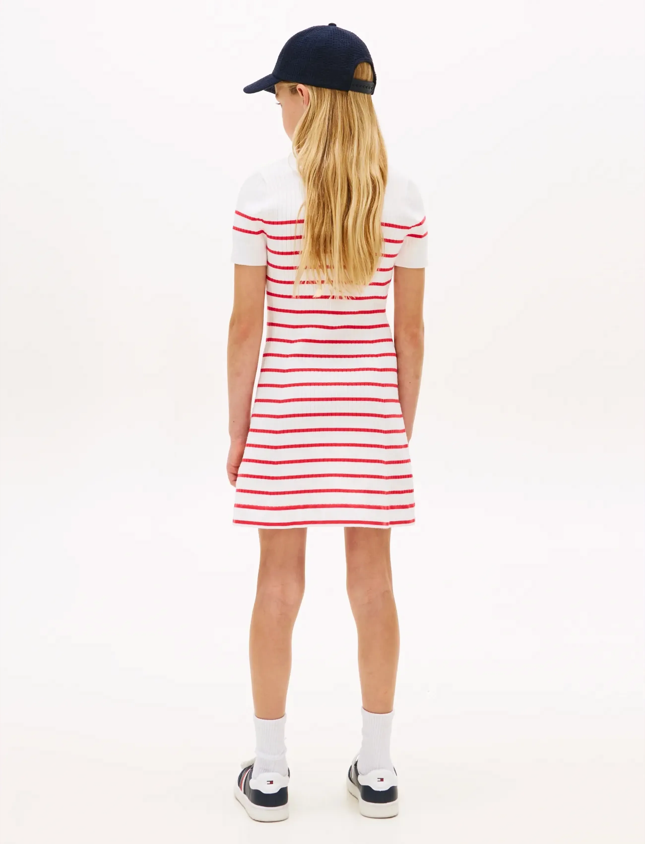 Tommy Hilfiger - SWEATER DRESS SS - short-sleeved casual dresses - red alert - 4