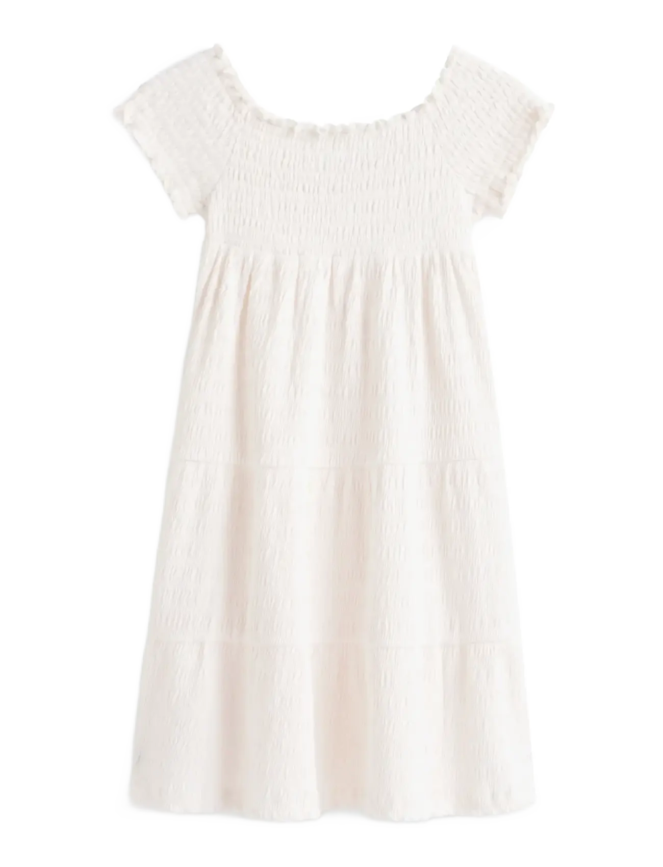 Tommy Hilfiger TEXTURED SMOCK DRESS - Neuheiten - ANCIENT WHITE / white