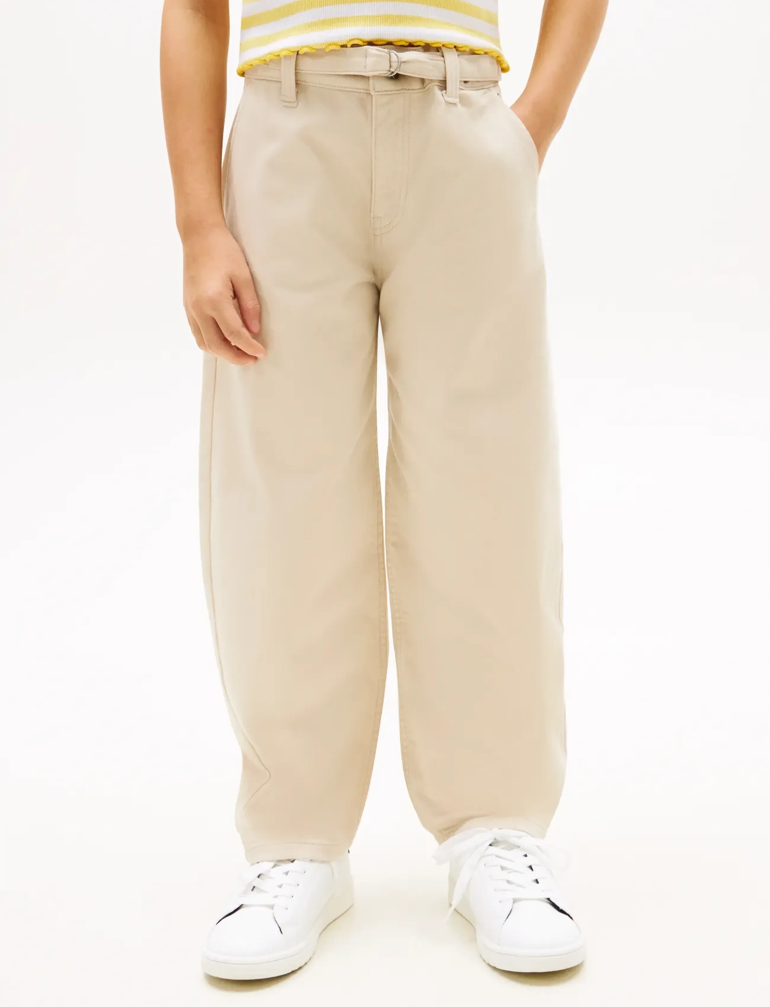 Tommy Hilfiger BARREL PANTS - Bukser - CLASSIC BEIGE / beige