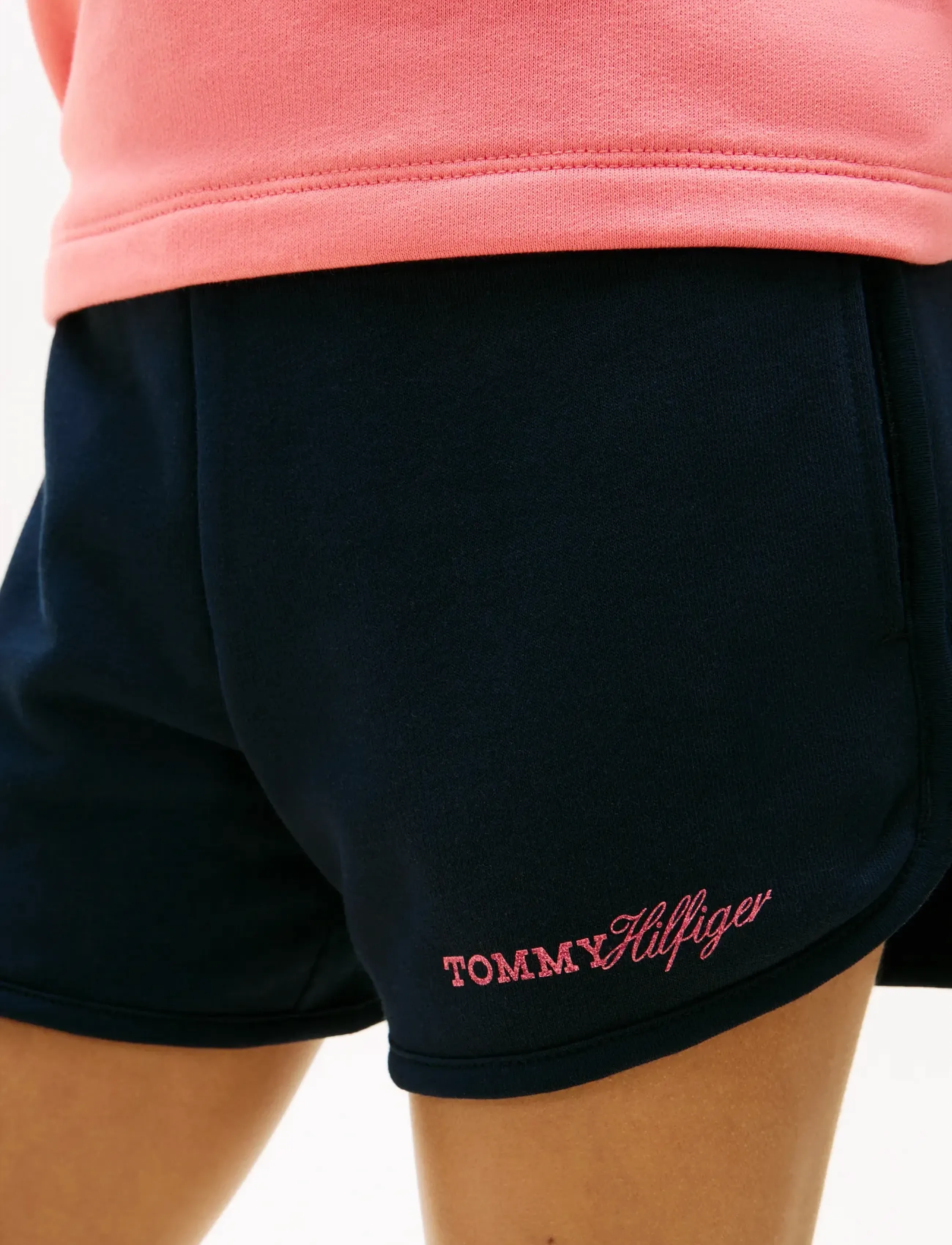 Tommy Hilfiger - GLITTER TOMMY SHORT - sweatshorts - dark night navy - 4