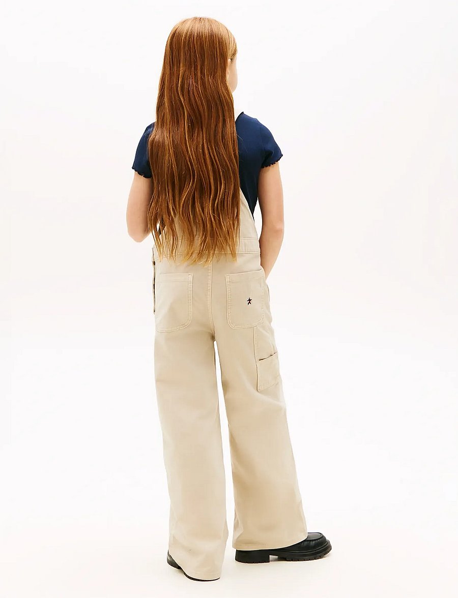 Tommy Hilfiger - STAR WIDE LEG DUNGAREE - overalls - classic beige - 2
