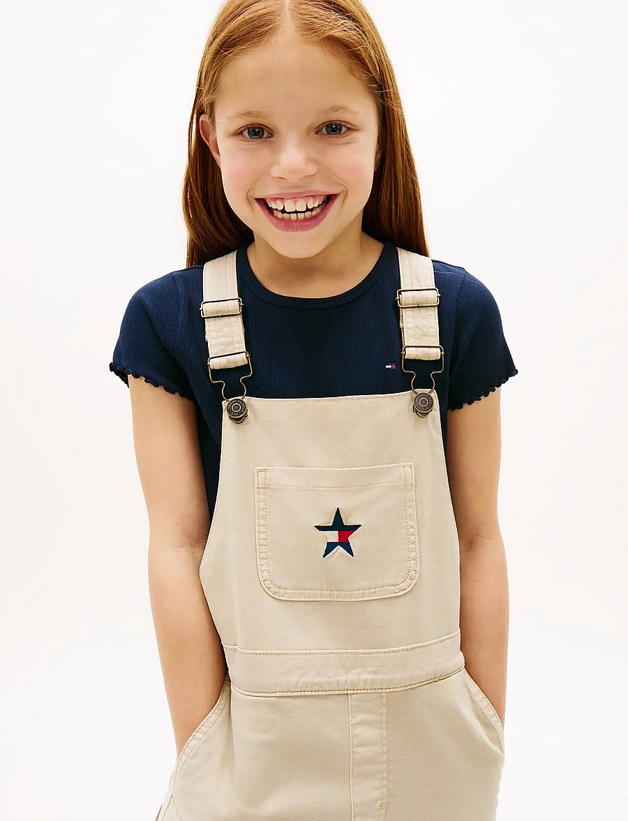 Tommy Hilfiger - STAR WIDE LEG DUNGAREE - overalls - classic beige - 3