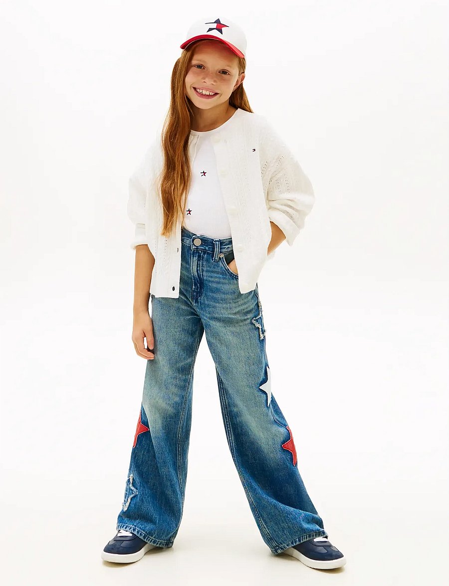 Tommy Hilfiger - POINTELLE CABLE CARDIGAN - kardigany - ivory silk - 3