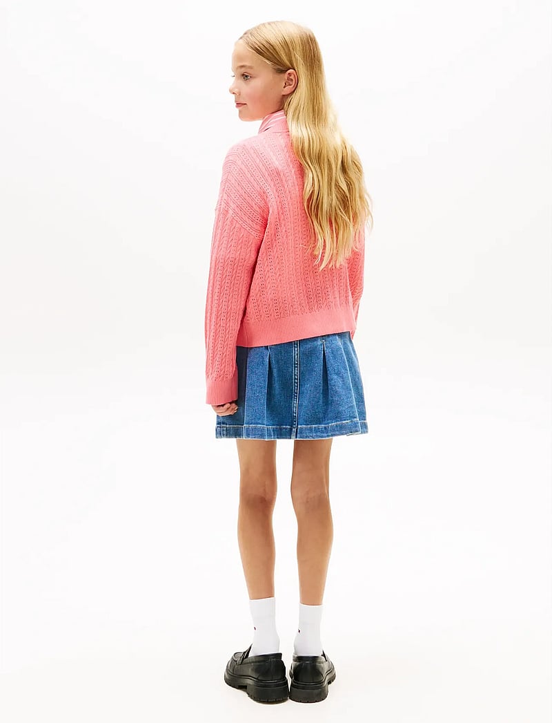Tommy Hilfiger - POINTELLE CABLE CARDIGAN - kardiganid - tropical blush - 2