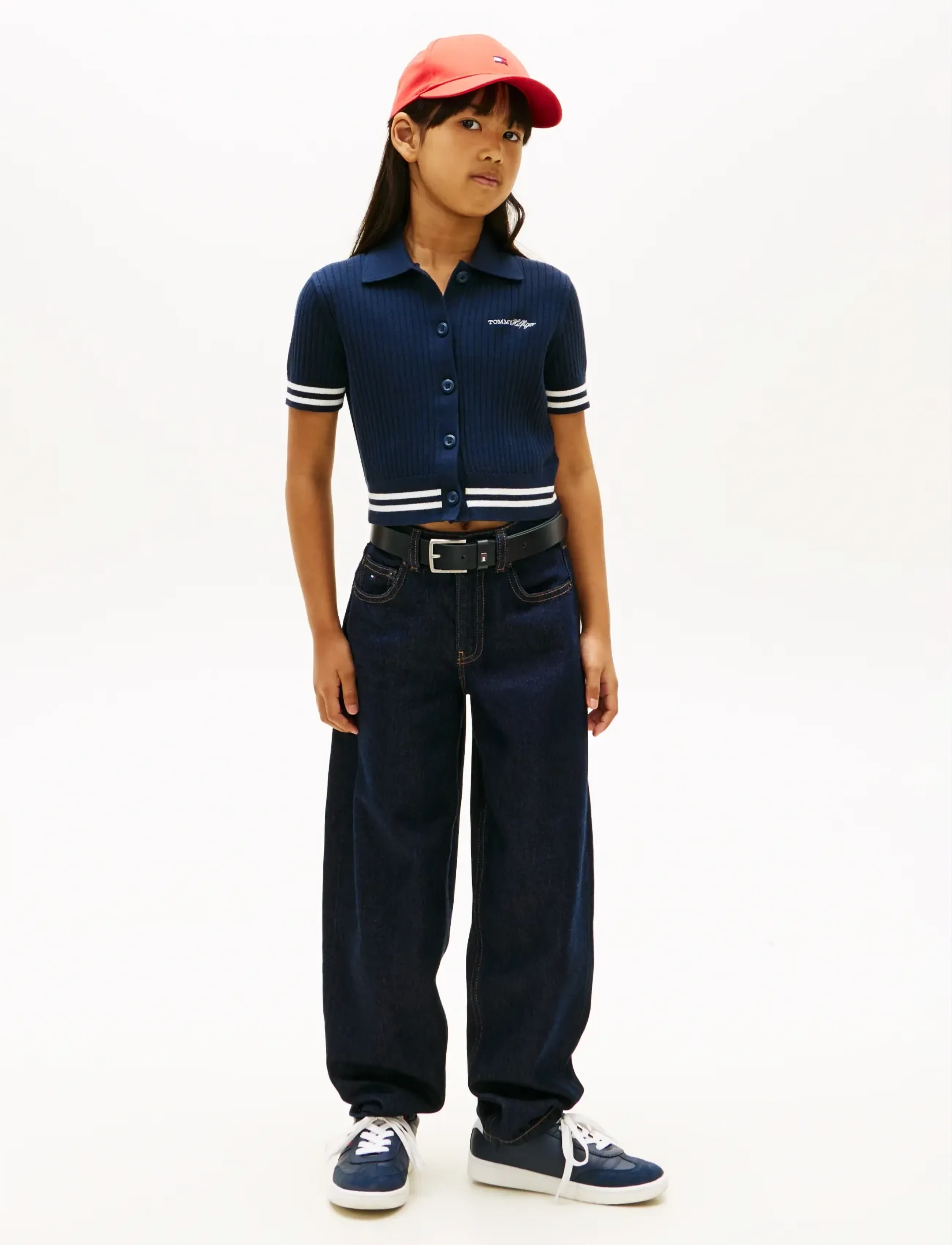 Tommy Hilfiger - SWEATER RIB POLO SS - kortærmede poloer - dark night navy - 3