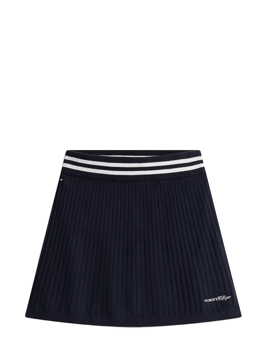 Tommy Hilfiger - SWEATER RIB SKIRT - korte nederdele - dark night navy - 1