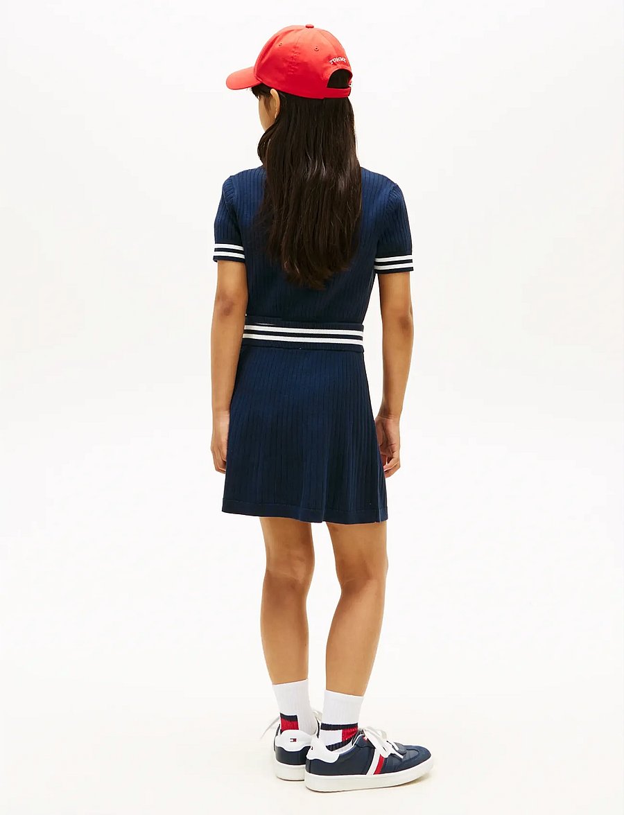 Tommy Hilfiger - SWEATER RIB SKIRT - korte nederdele - dark night navy - 2