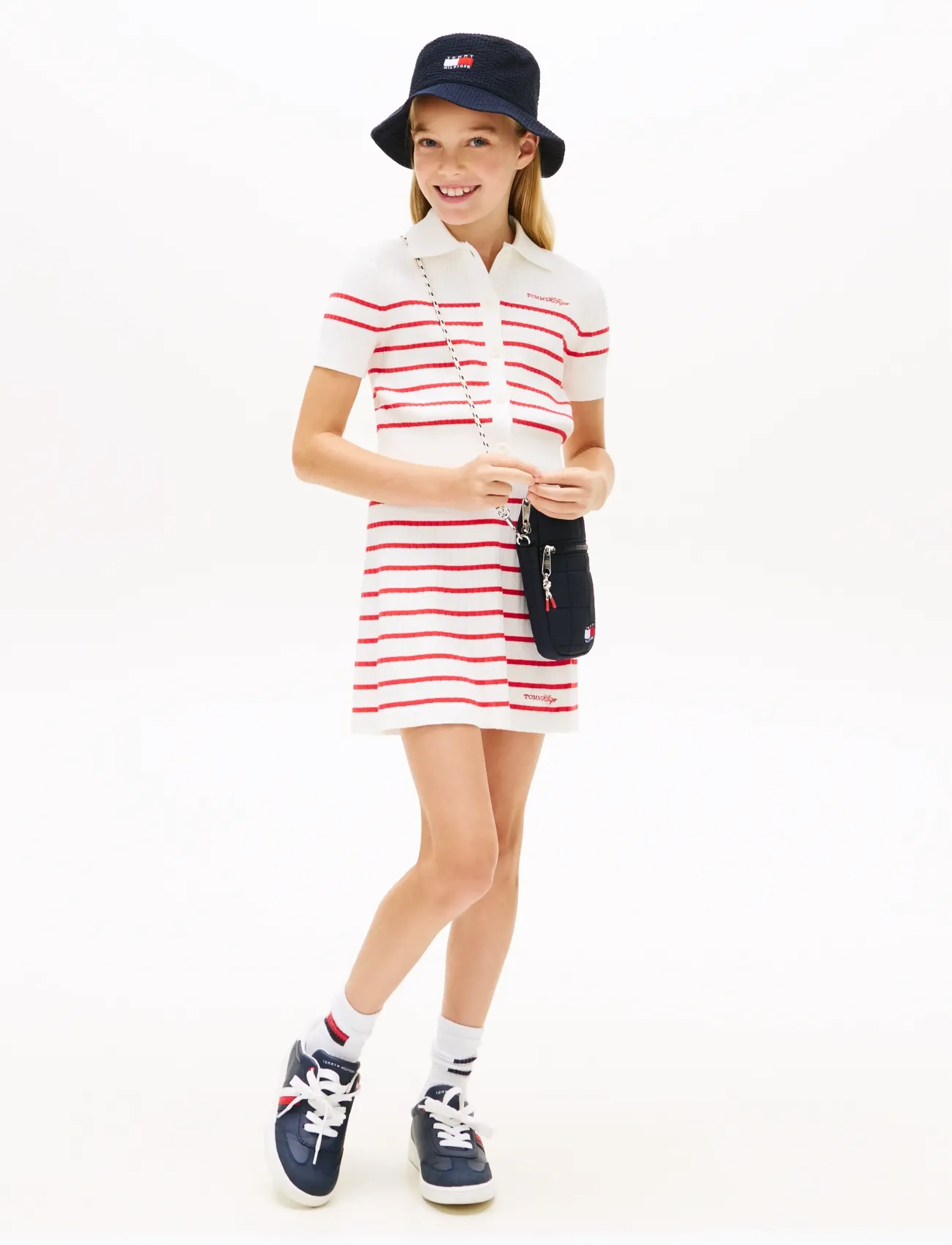 Tommy Hilfiger - SWEATER RIB SKIRT - korte nederdele - red alert stripes - 3