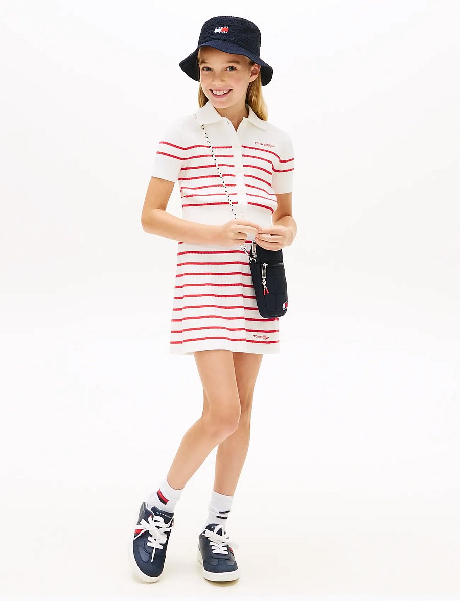 Tommy Hilfiger - SWEATER RIB SKIRT - korte nederdele - red alert stripes - 3