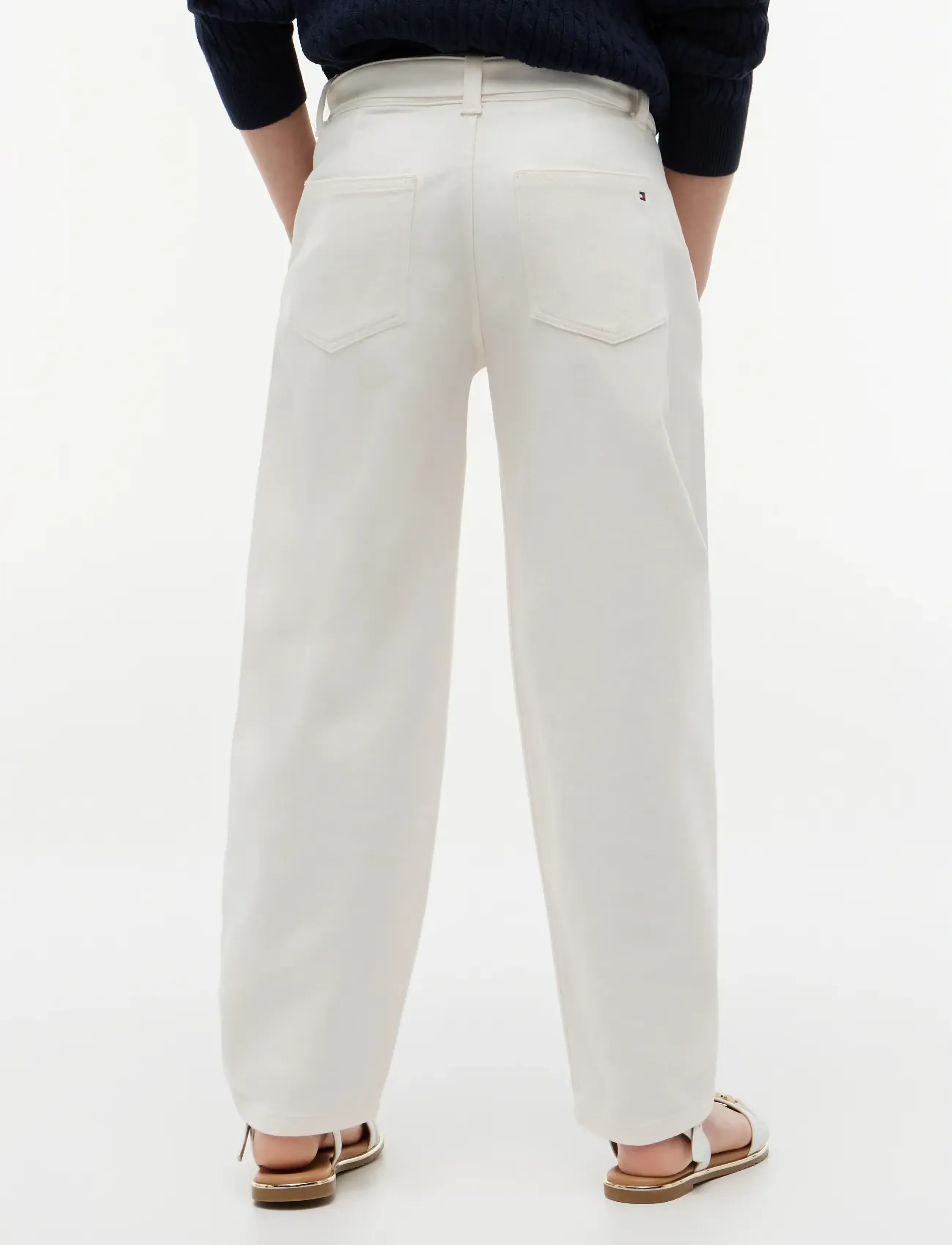 Tommy Hilfiger - BARREL PANTS - shoppa efter ålder - ancient white - 2