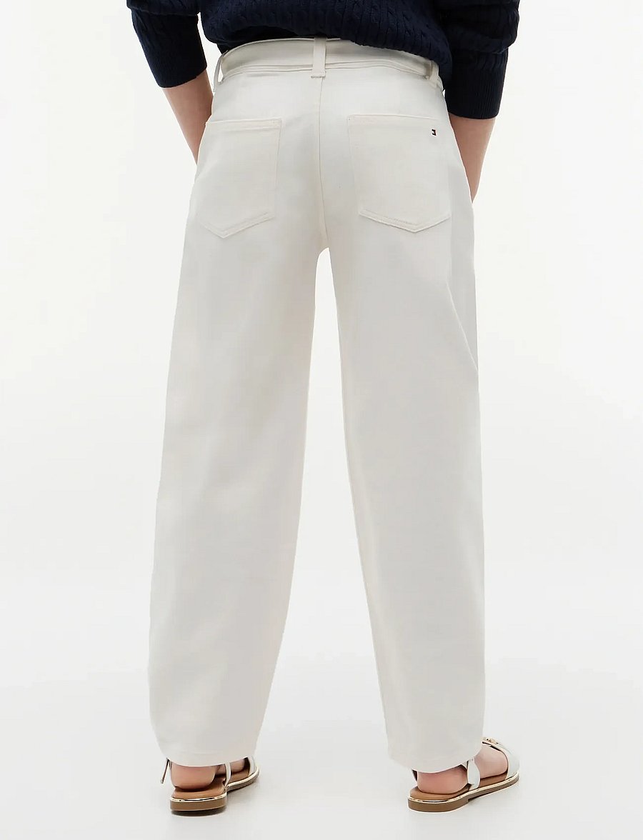 Tommy Hilfiger - BARREL PANTS - chinos - ancient white - 2