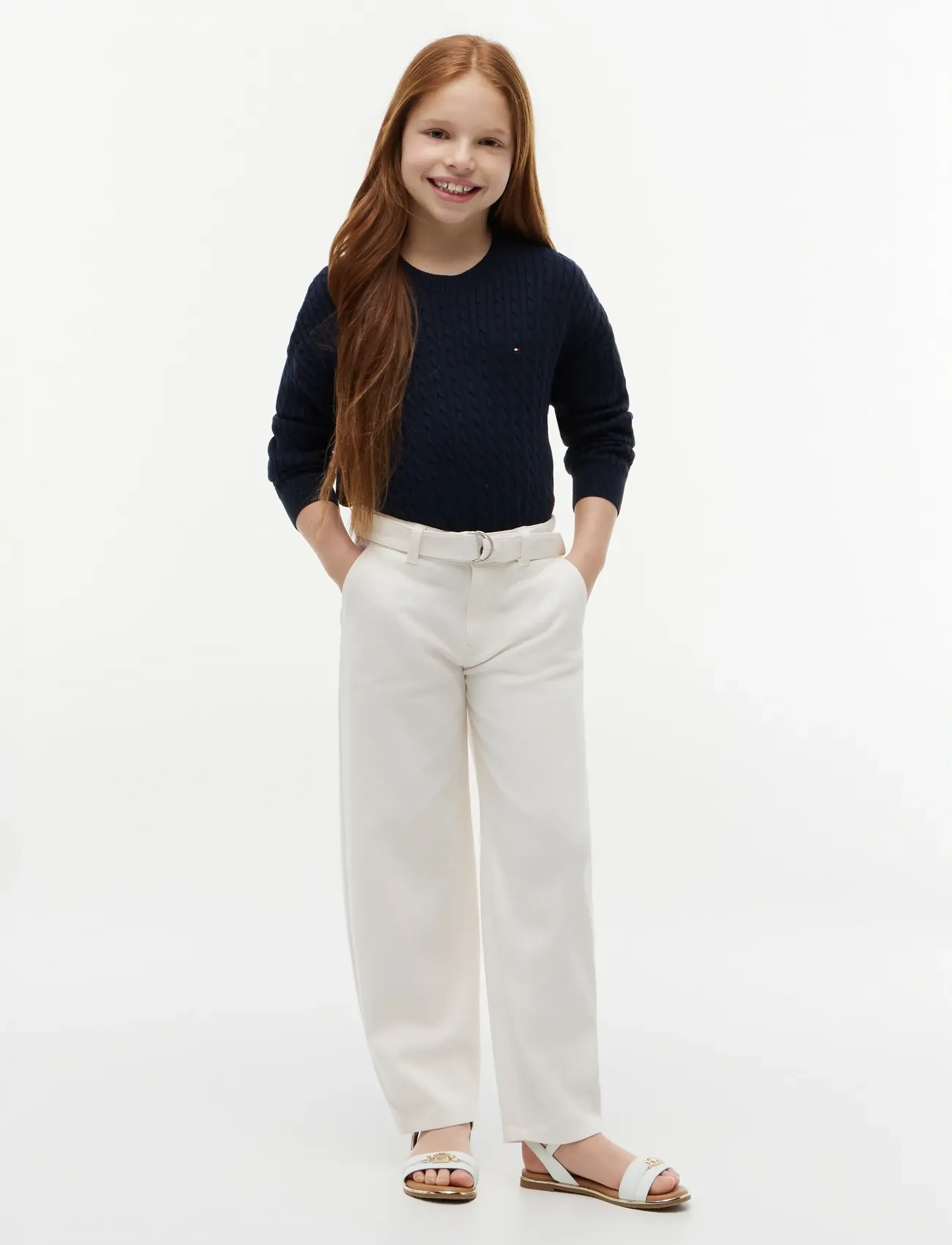 Tommy Hilfiger - BARREL PANTS - shoppa efter ålder - ancient white - 3