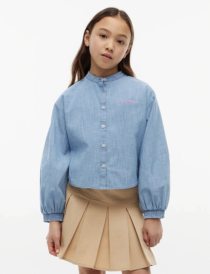 Tommy Hilfiger - CHAMBRAY SHIRT - langärmlige hemden - denim color 01 - 0