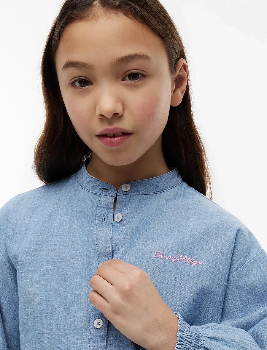 Tommy Hilfiger - CHAMBRAY SHIRT - langärmlige hemden - denim color 01 - 3