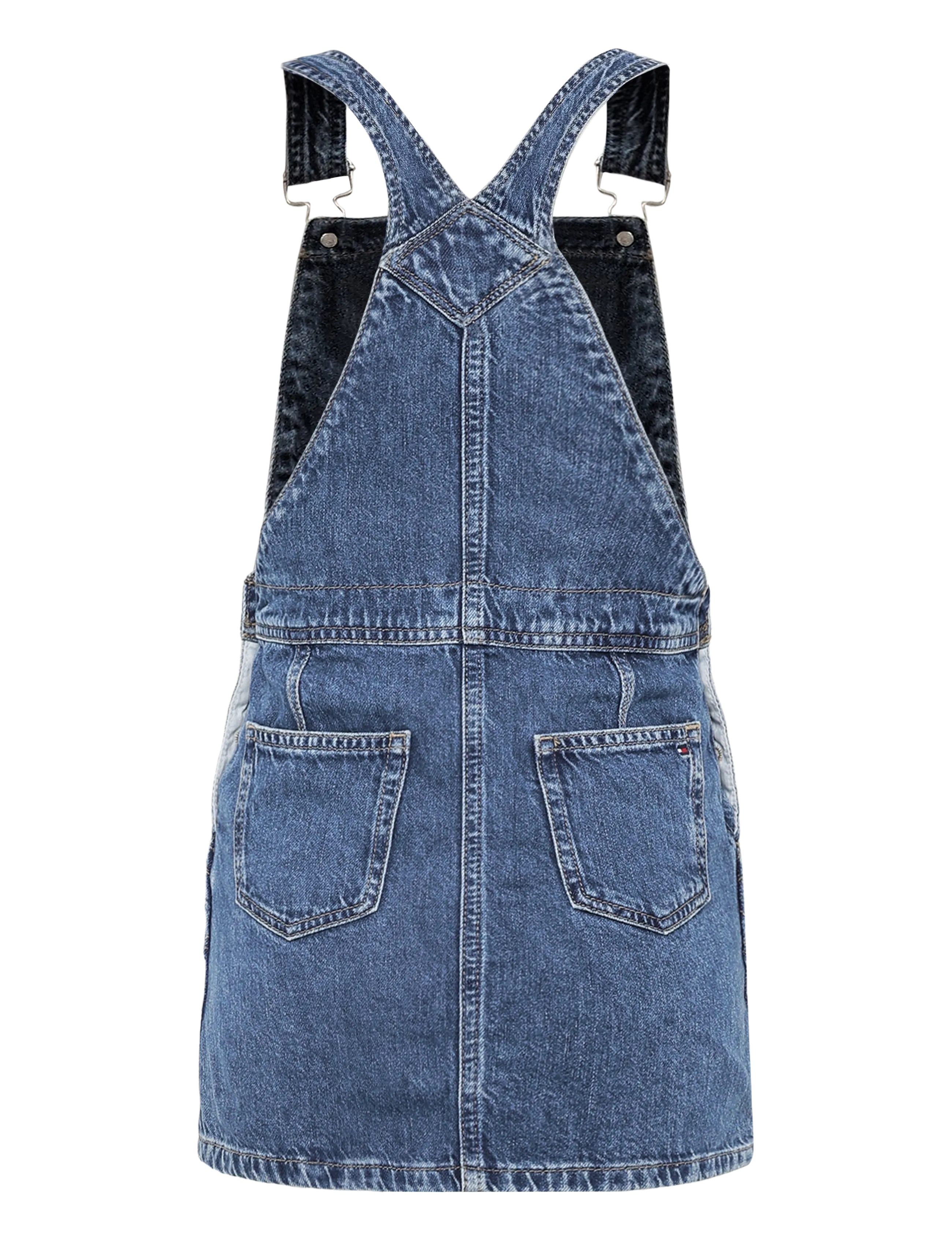 Tommy Hilfiger - DUNGAREE DRESS HERITAGE FLAG - denim medium 04 - 2