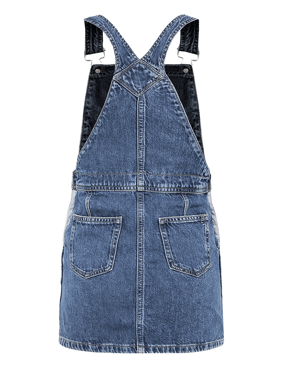 Tommy Hilfiger - DUNGAREE DRESS HERITAGE FLAG - dungaree dresses - denim medium 04 - 2