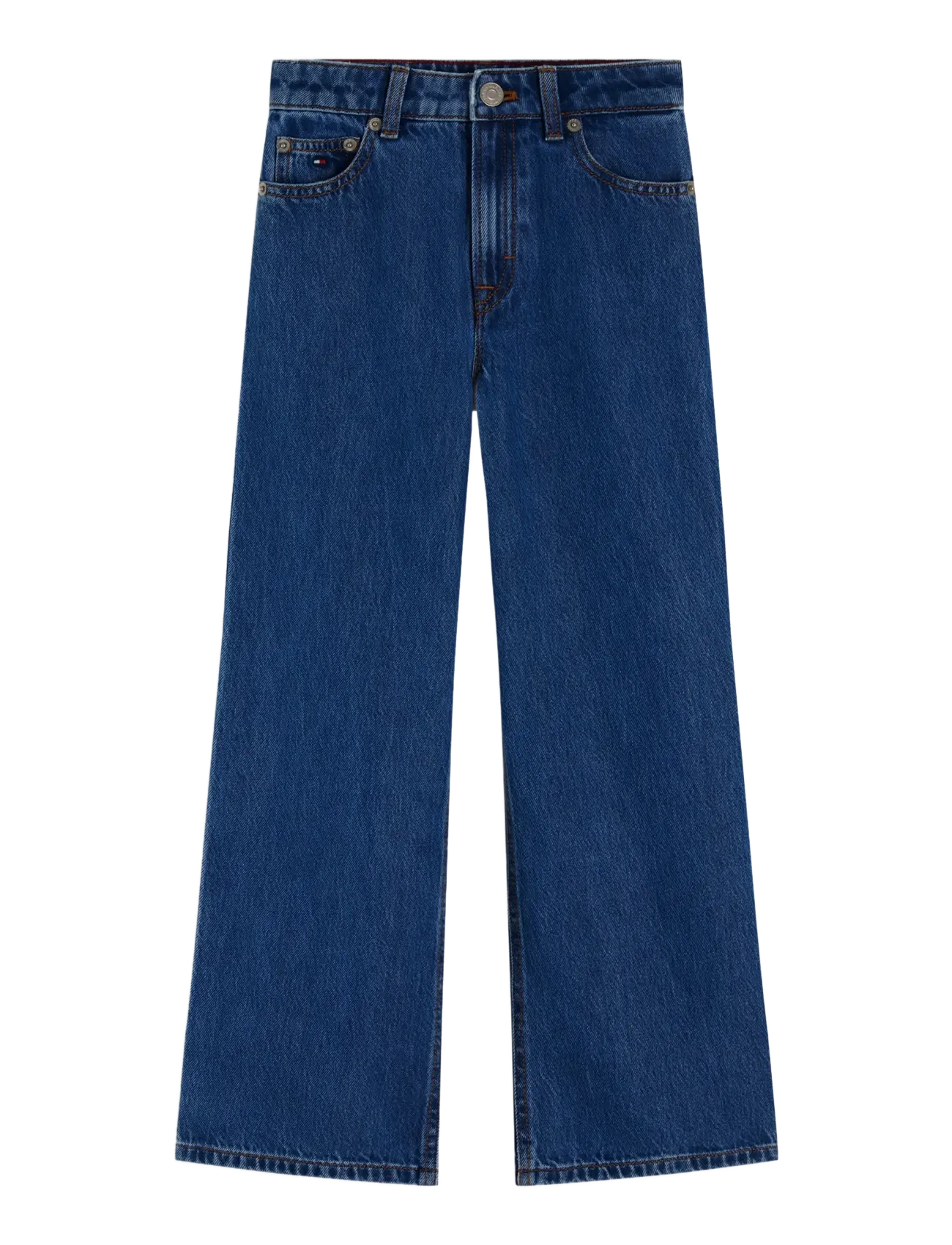Tommy Hilfiger MABEL WIDE LEG JEANS - Shoppa efter storlek - DENIM MEDIUM 01 / blue
