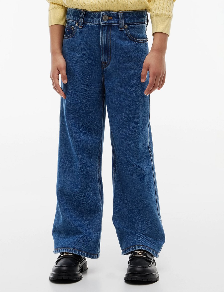 Tommy Hilfiger - MABEL WIDE LEG JEANS - wide leg jeans - denim medium 01 - 0