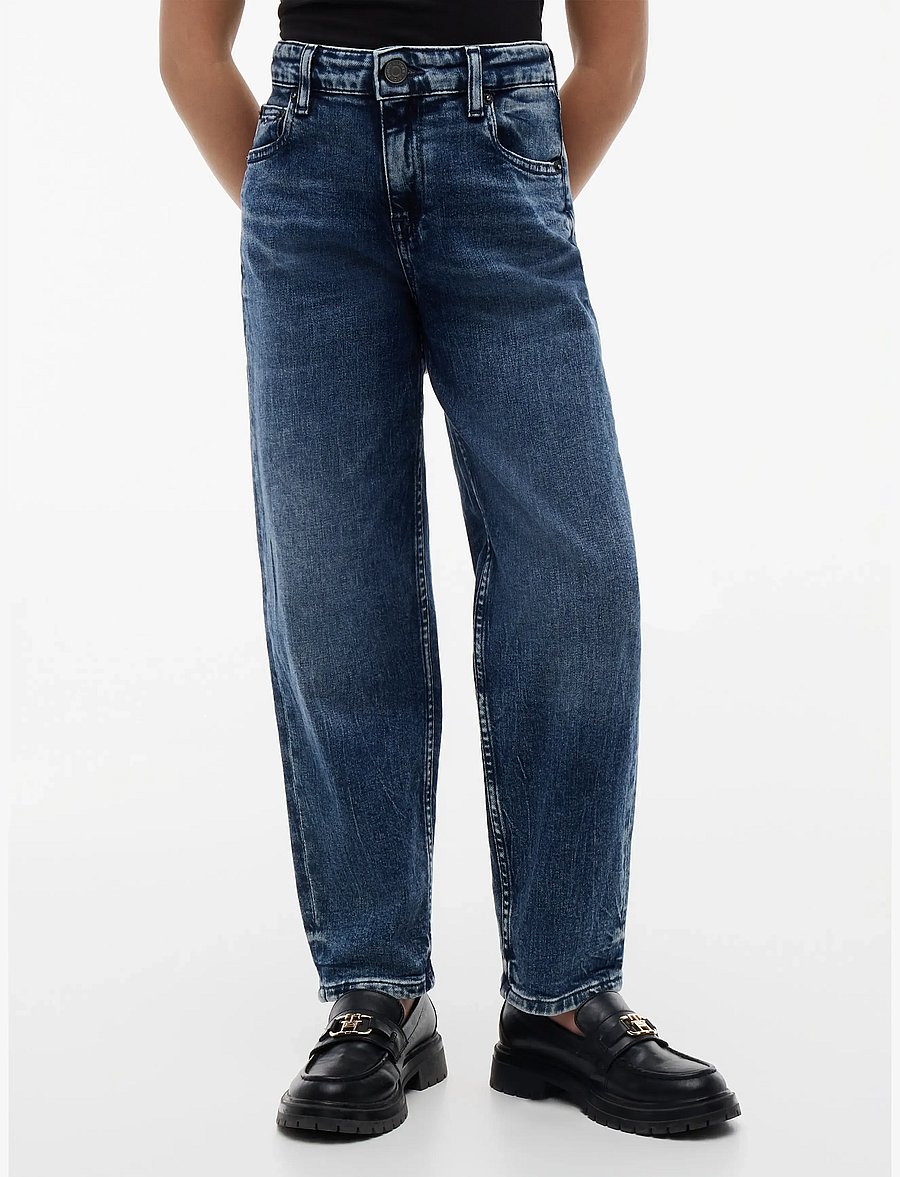 Tommy Hilfiger - BARREL AMERICANA MED - tapered jeans - denim medium 02 americana - 0