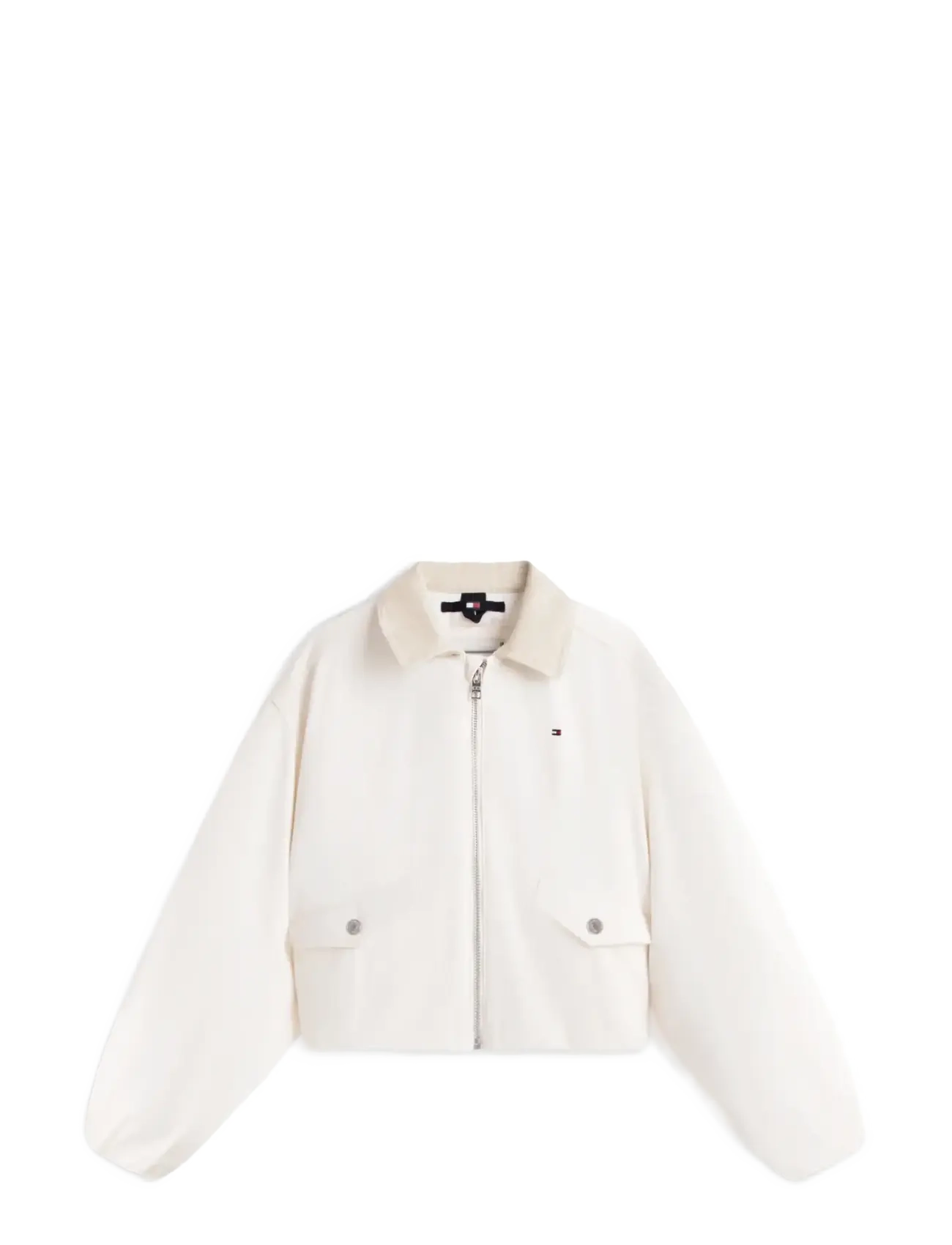TOMMY HILFIGER Baumwolle Emb Jacke Weiß - 128 - Kinder