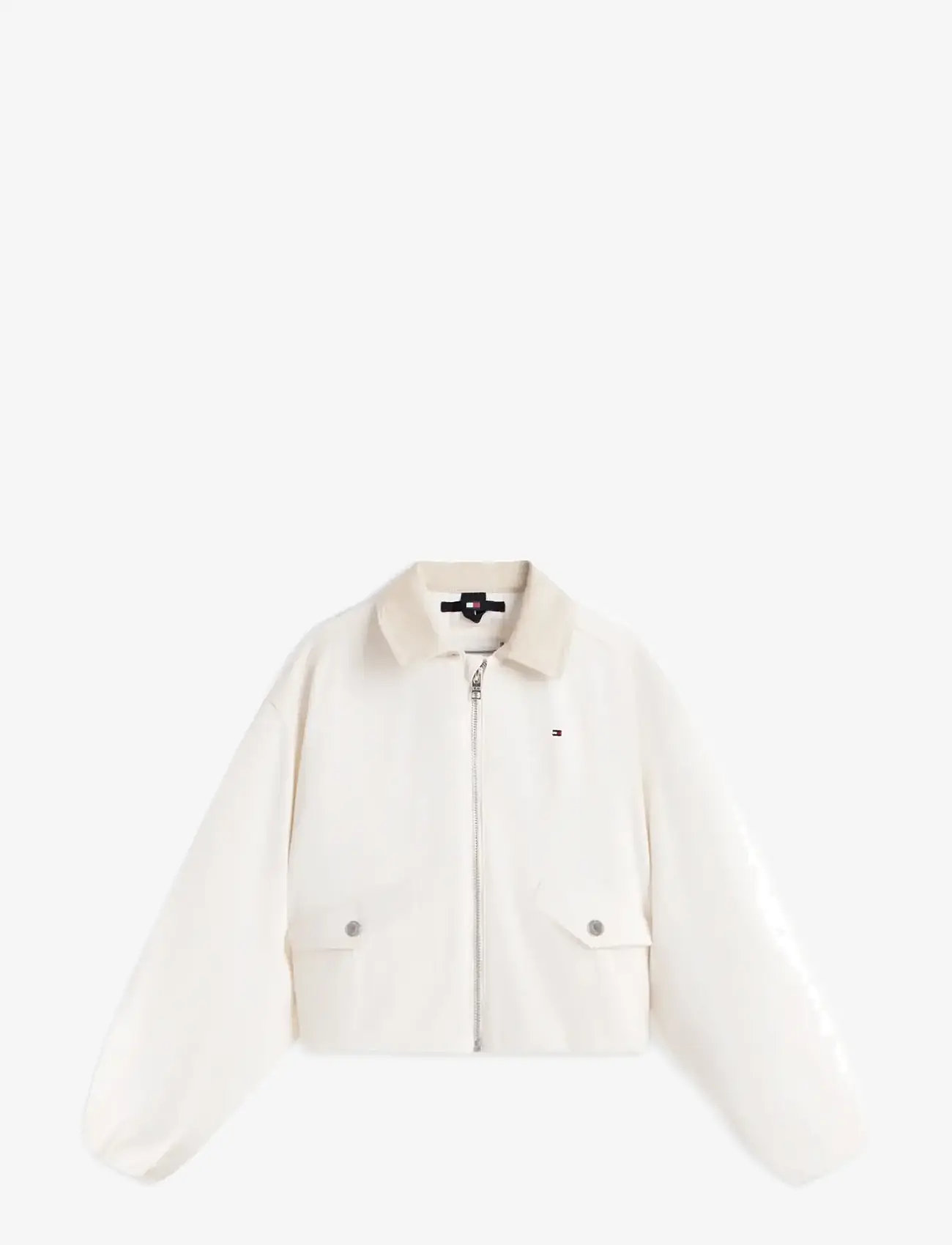 Tommy Hilfiger - COTTON EMB JACKET - lette jakker - ancient white - 1