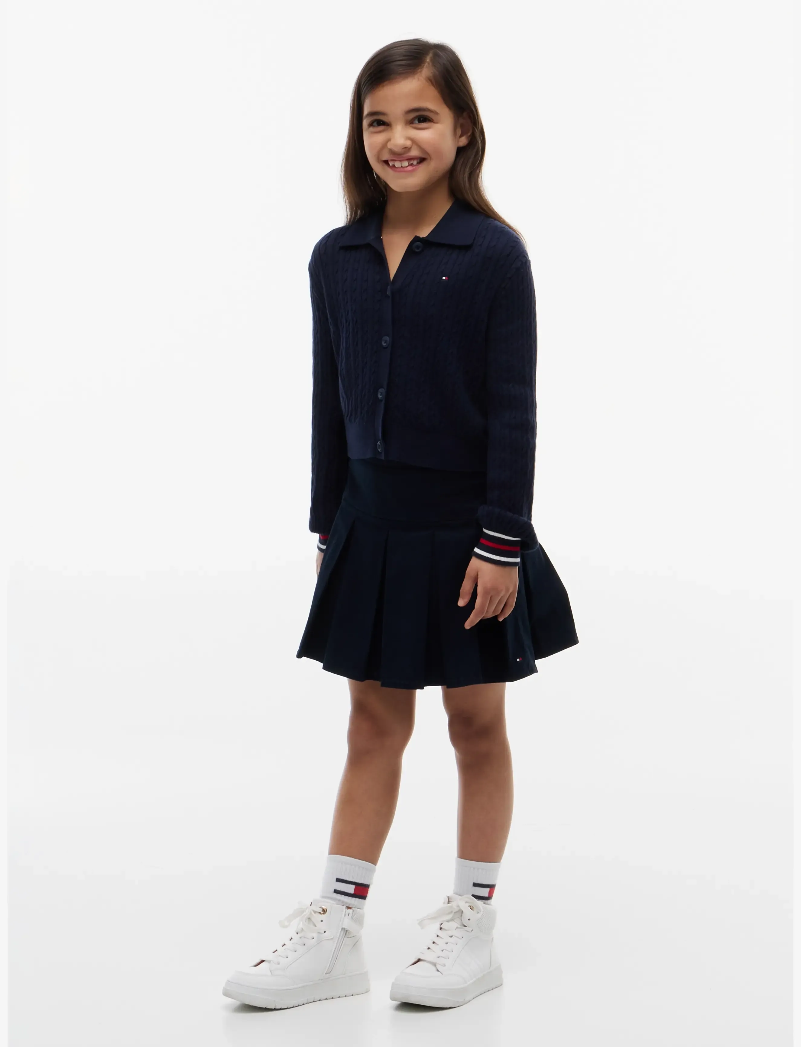 Polo Collar Rib Cardigan 4