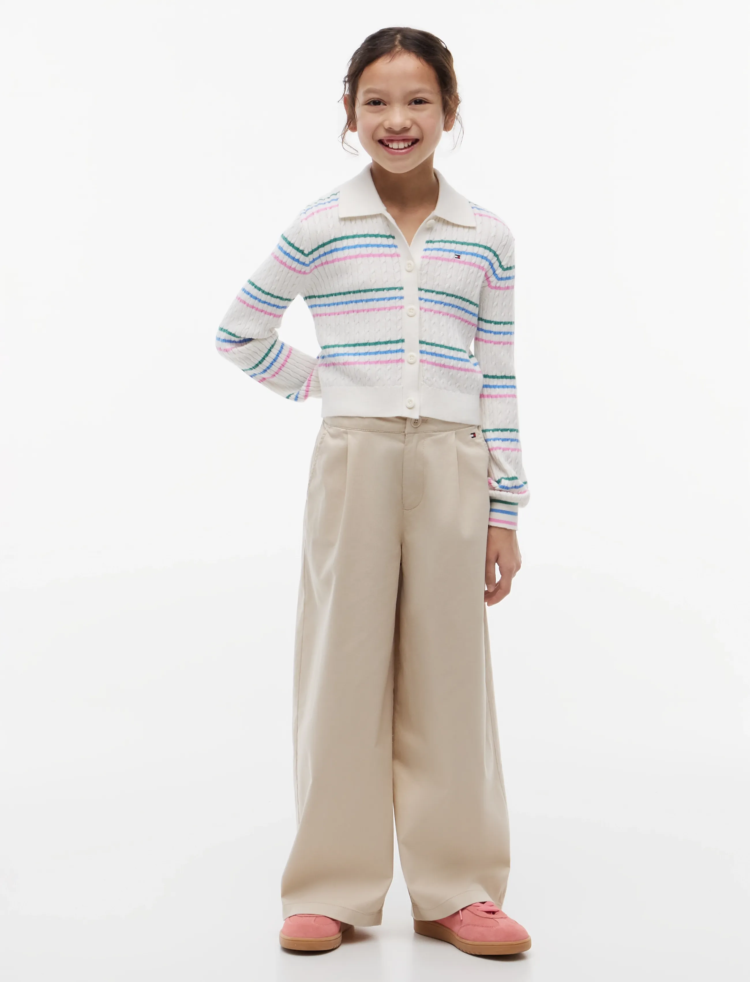 Polo Collar Rib Cardigan 4