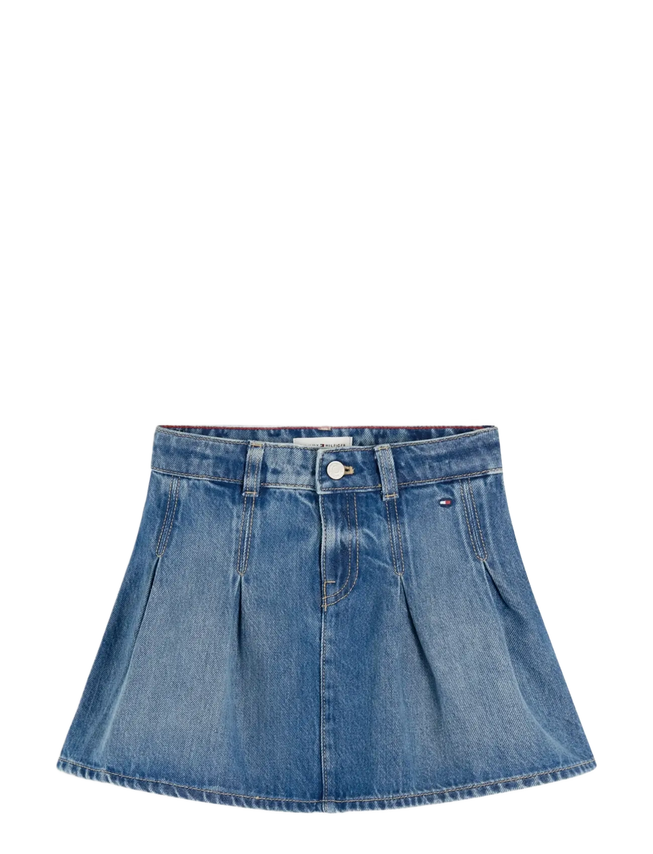 Tommy Hilfiger DENIM PLEATED SKIRT - Robes & jupes - DENIM DARK 02 VINTAGE / blue