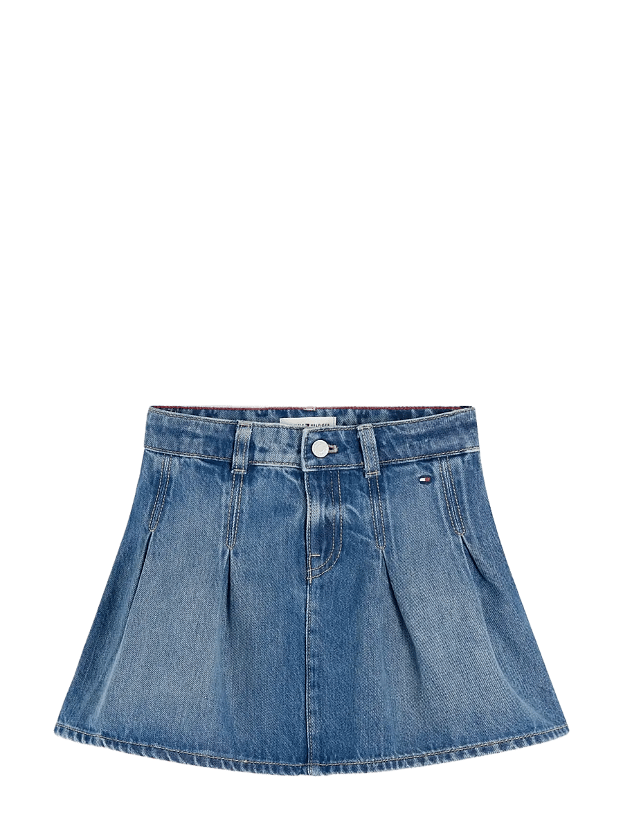 Tommy Hilfiger - DENIM PLEATED SKIRT - denim dark 02 vintage - 1