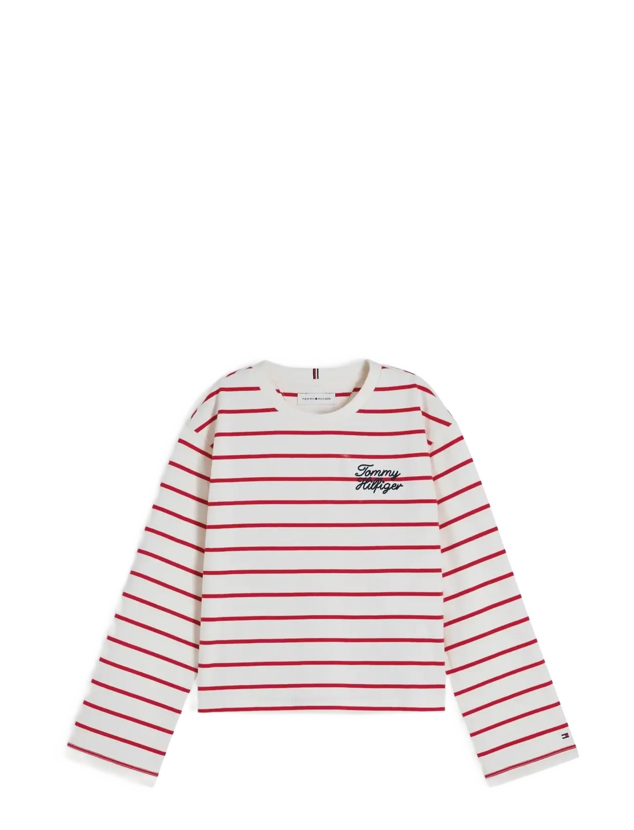 TOMMY HILFIGER Tommy Hilfiger Sripe Tee Ls Rot - 44 - Kinder