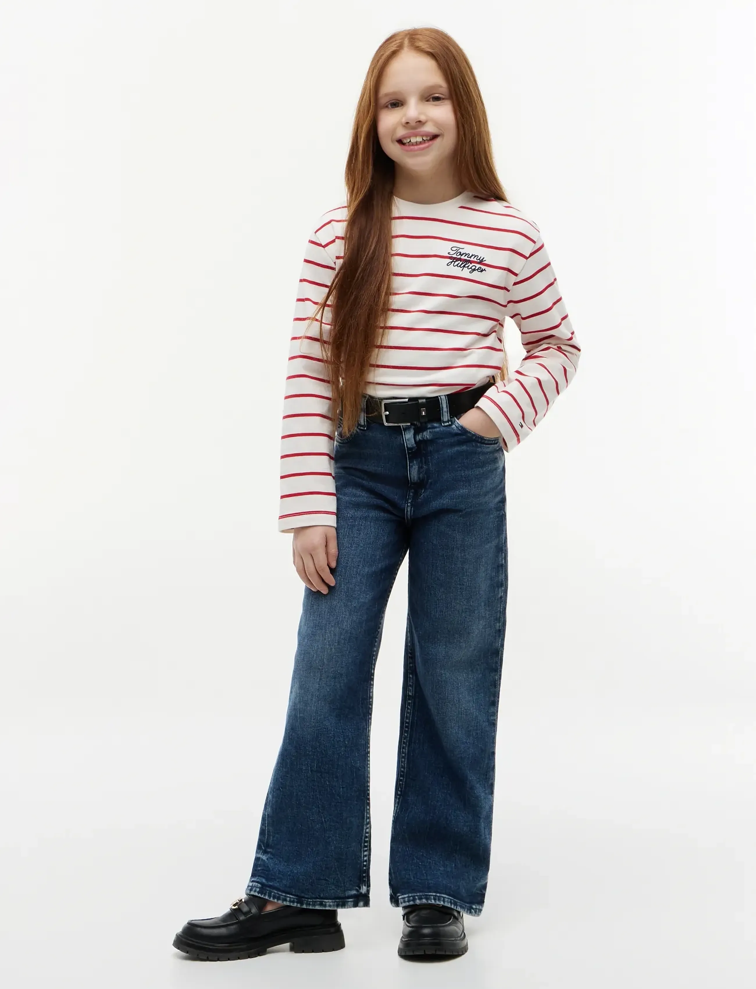 Tommy Hilfiger - TOMMY HILFIGER SRIPE TEE LS - langærmede t-shirts - primary red stripes - 4