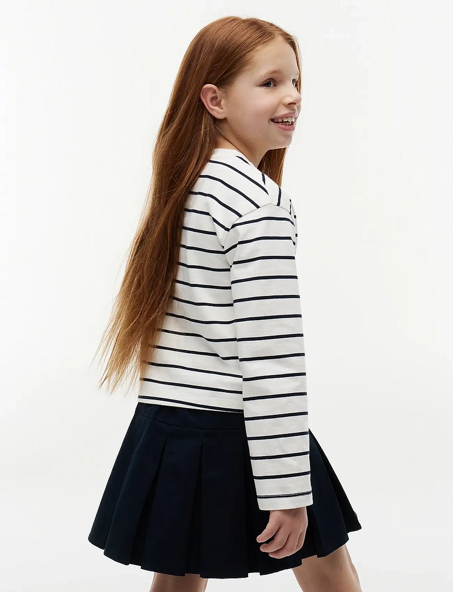 Tommy Hilfiger - TOMMY HILFIGER SRIPE TEE LS - t-krekli ar garām piedurknēm - white stripes - 3