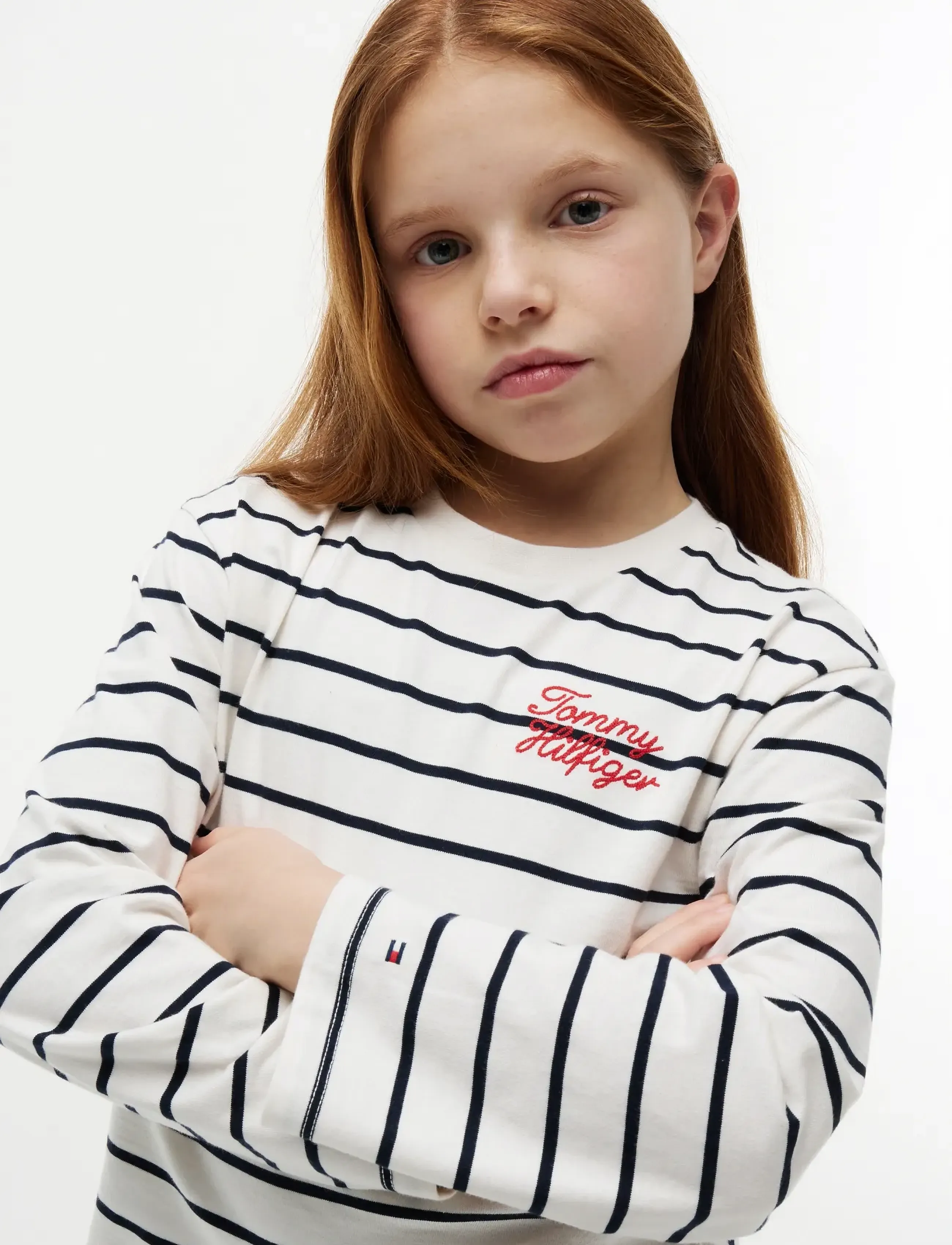 Tommy Hilfiger - TOMMY HILFIGER SRIPE TEE LS - t-krekli ar garām piedurknēm - white stripes - 4