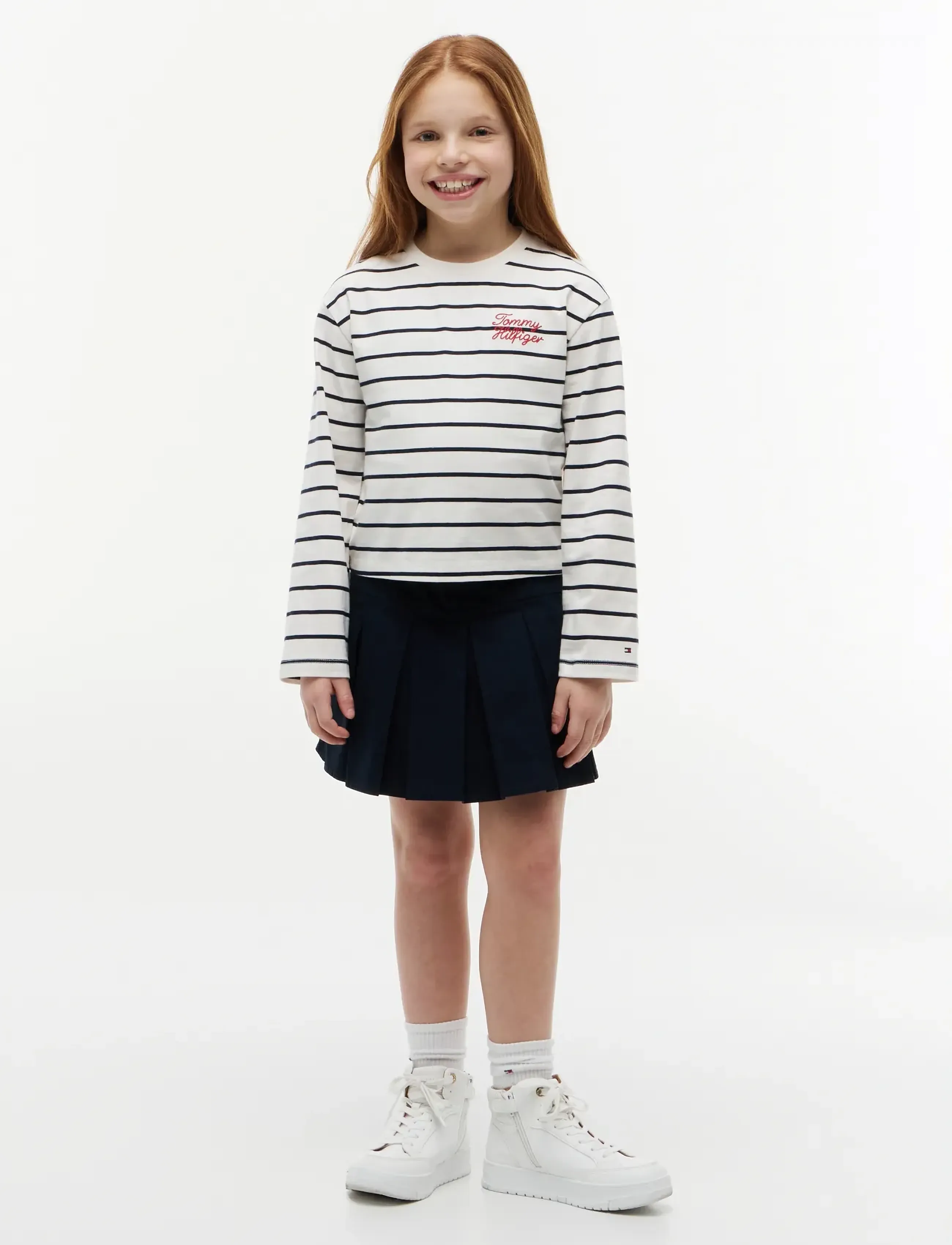 Tommy Hilfiger - TOMMY HILFIGER SRIPE TEE LS - t-krekli ar garām piedurknēm - white stripes - 5