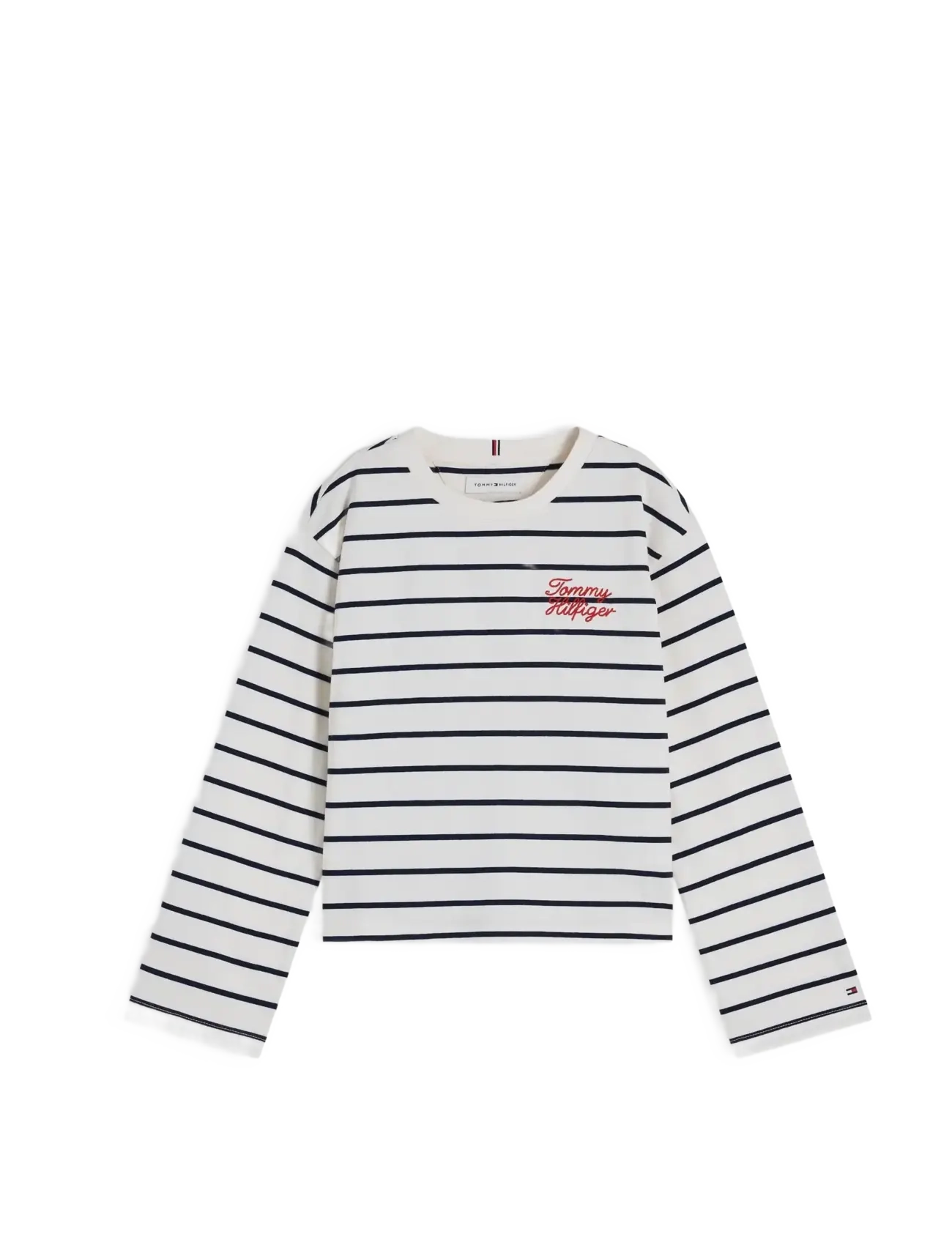 Tommy Hilfiger - TOMMY HILFIGER SRIPE TEE LS - t-krekli ar garām piedurknēm - white stripes - 2