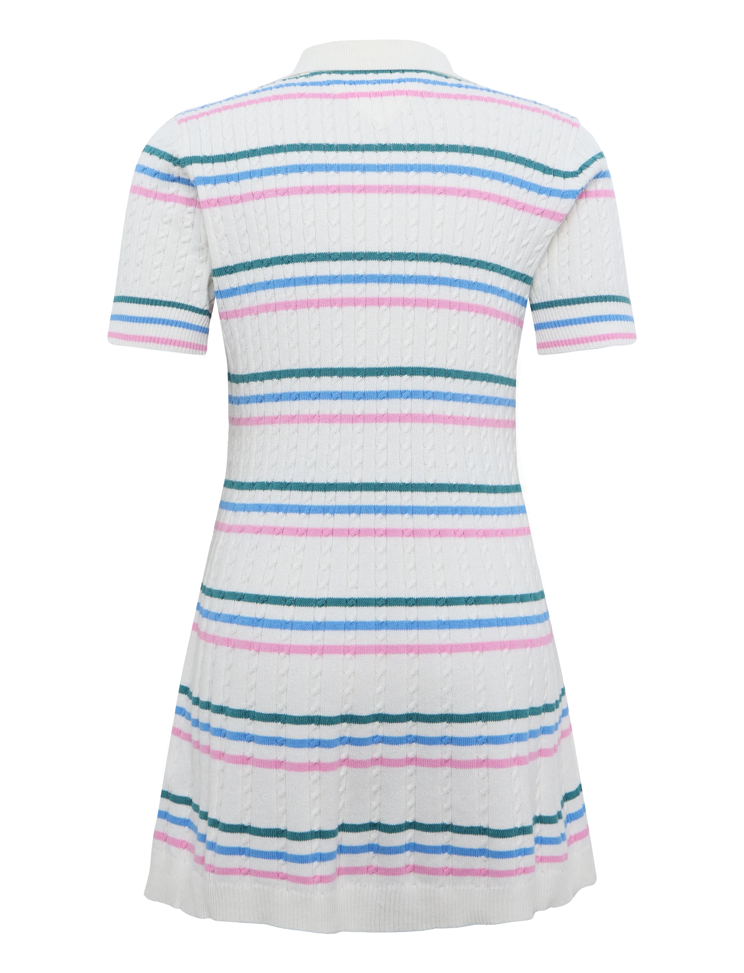 Tommy Hilfiger - POLO SWEATER DRESS - ivory silk stripes - 2