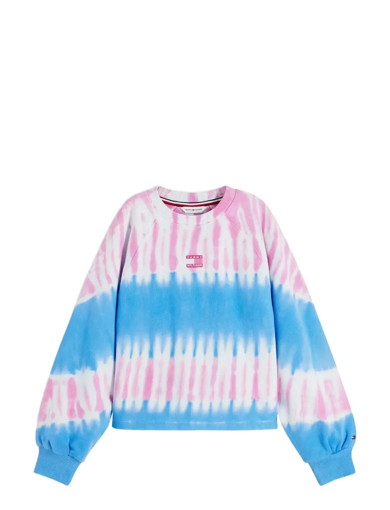 Tommy Hilfiger TIE DYE CREWNECK - Tops - COPENHAGEN BLUE TIE DYE / multi