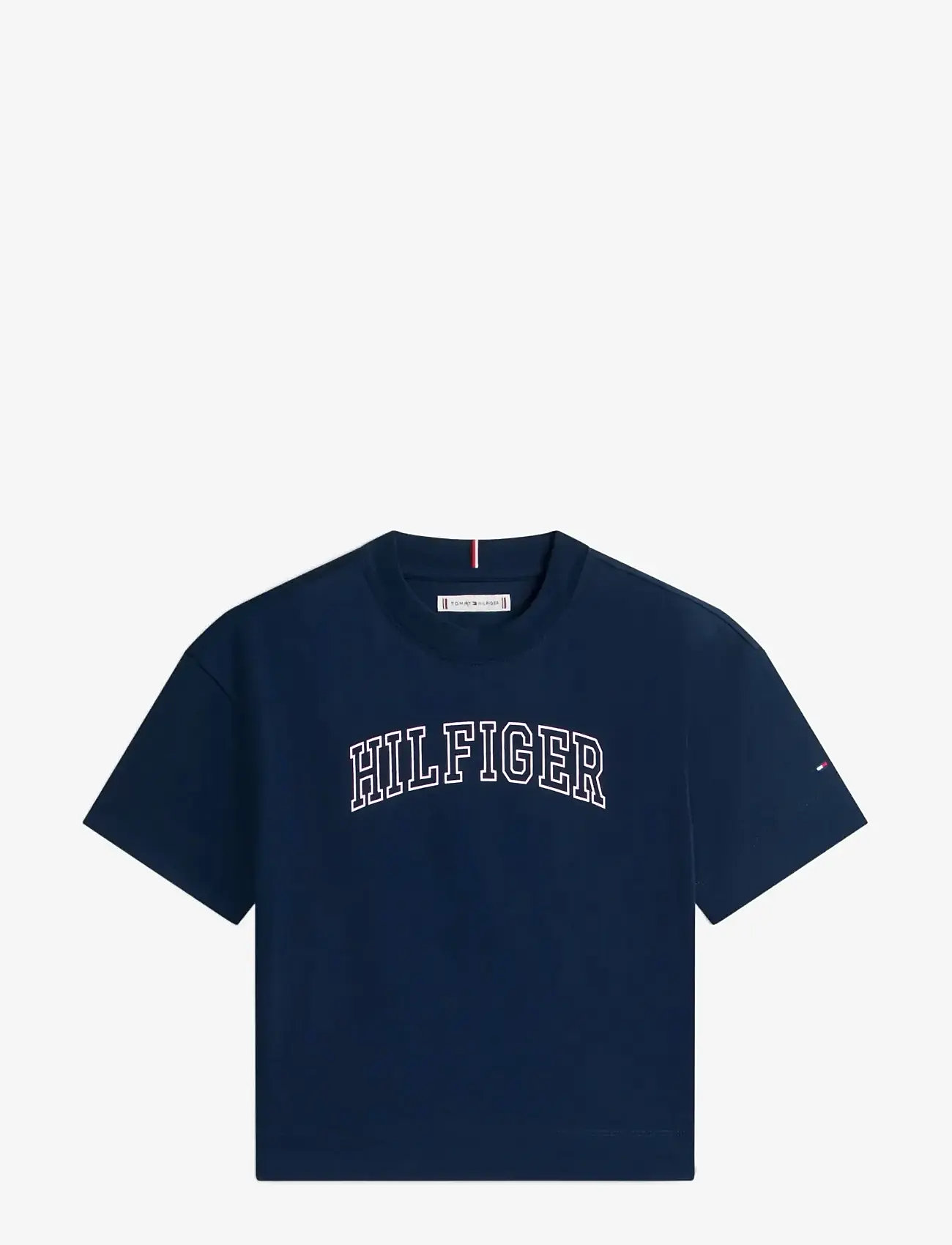 Tommy Hilfiger - VARSITY TEE SS - kortærmede t-shirts - dark night navy - 1